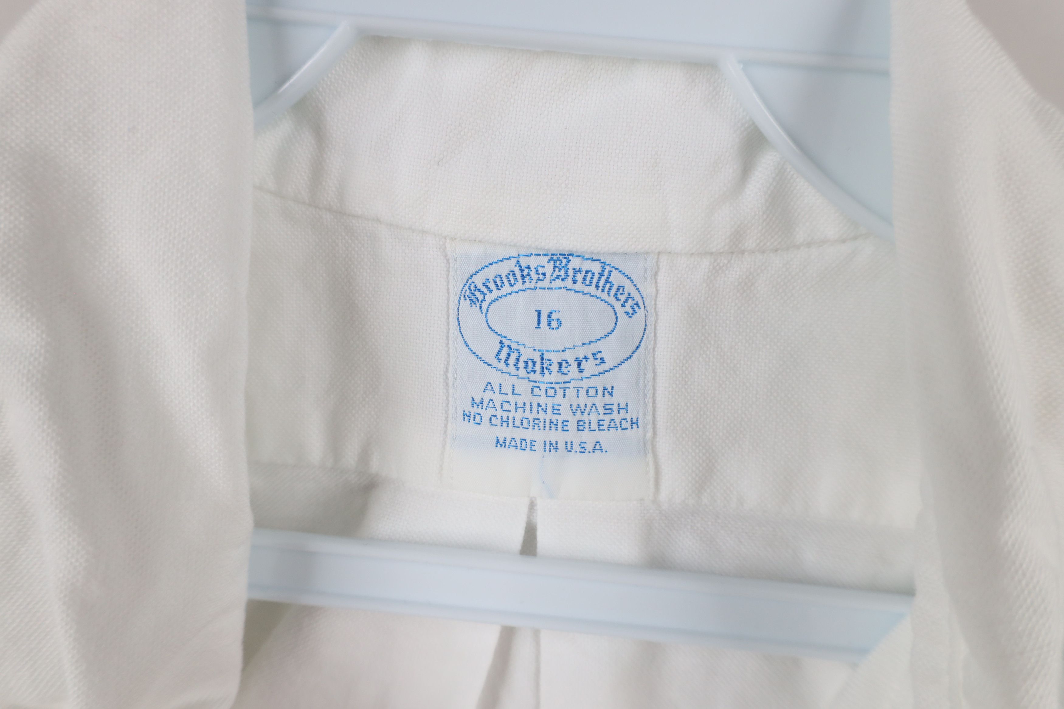 Brooks Brothers × Vintage Vintage 80s 90s Brooks Brothers Button Down Shirt White USA Size US M / EU 48-50 / 2 - 5 Thumbnail
