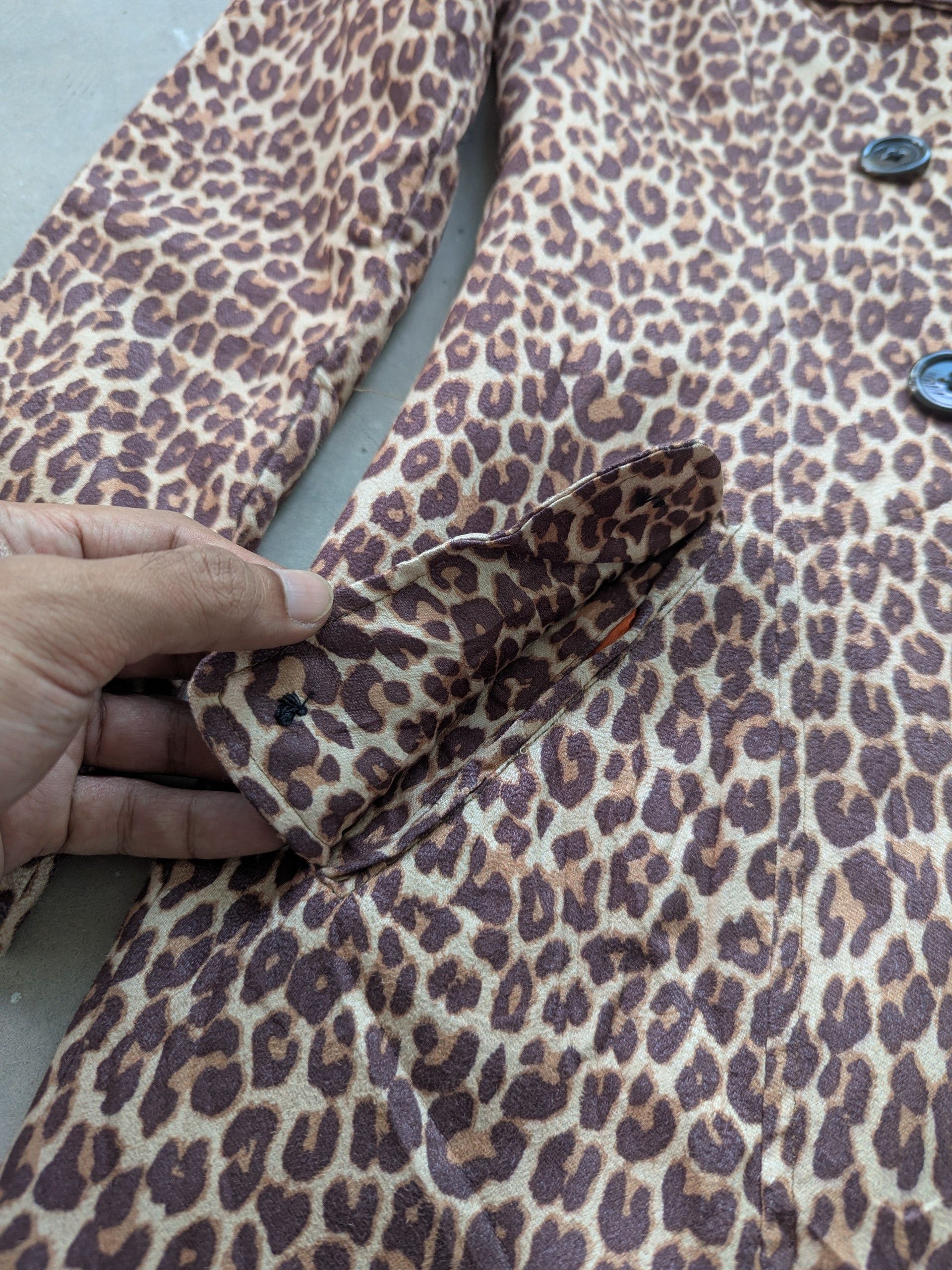 Japanese Brand × Le Grande Bleu (L.G.B.) × Vintage Vintage Leopard Patterned Trench Coat by Bad Girl Size S / US 4 / IT 40 - 6 Thumbnail