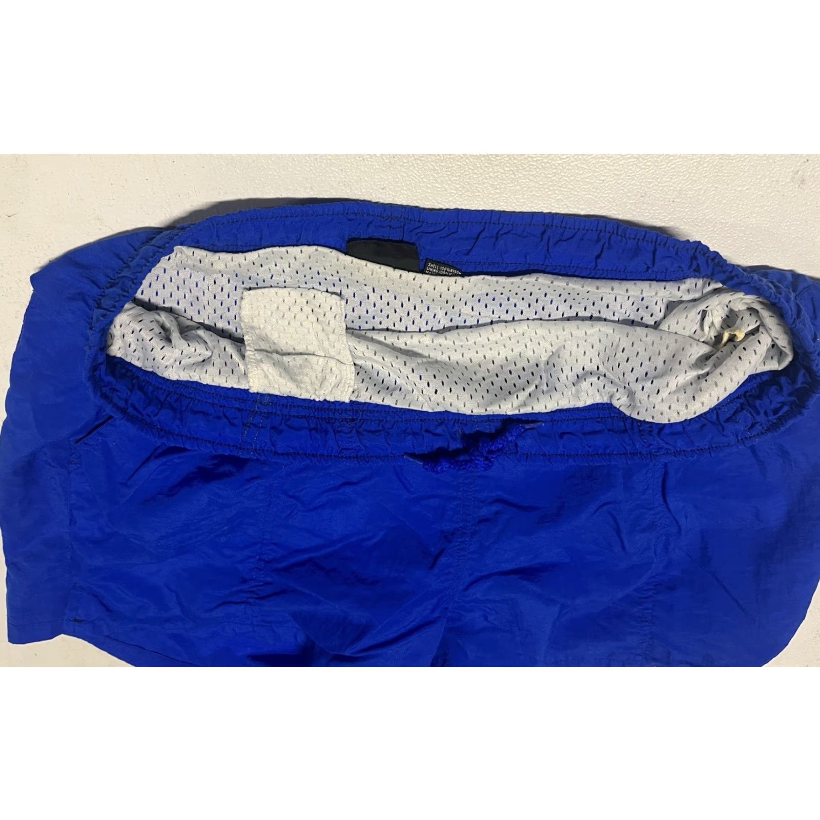 Vintage VINTAGE White Sierra Mens Shorts M Blue Drawstring Athletic Activewear Mens Size US 31 - 7 Thumbnail
