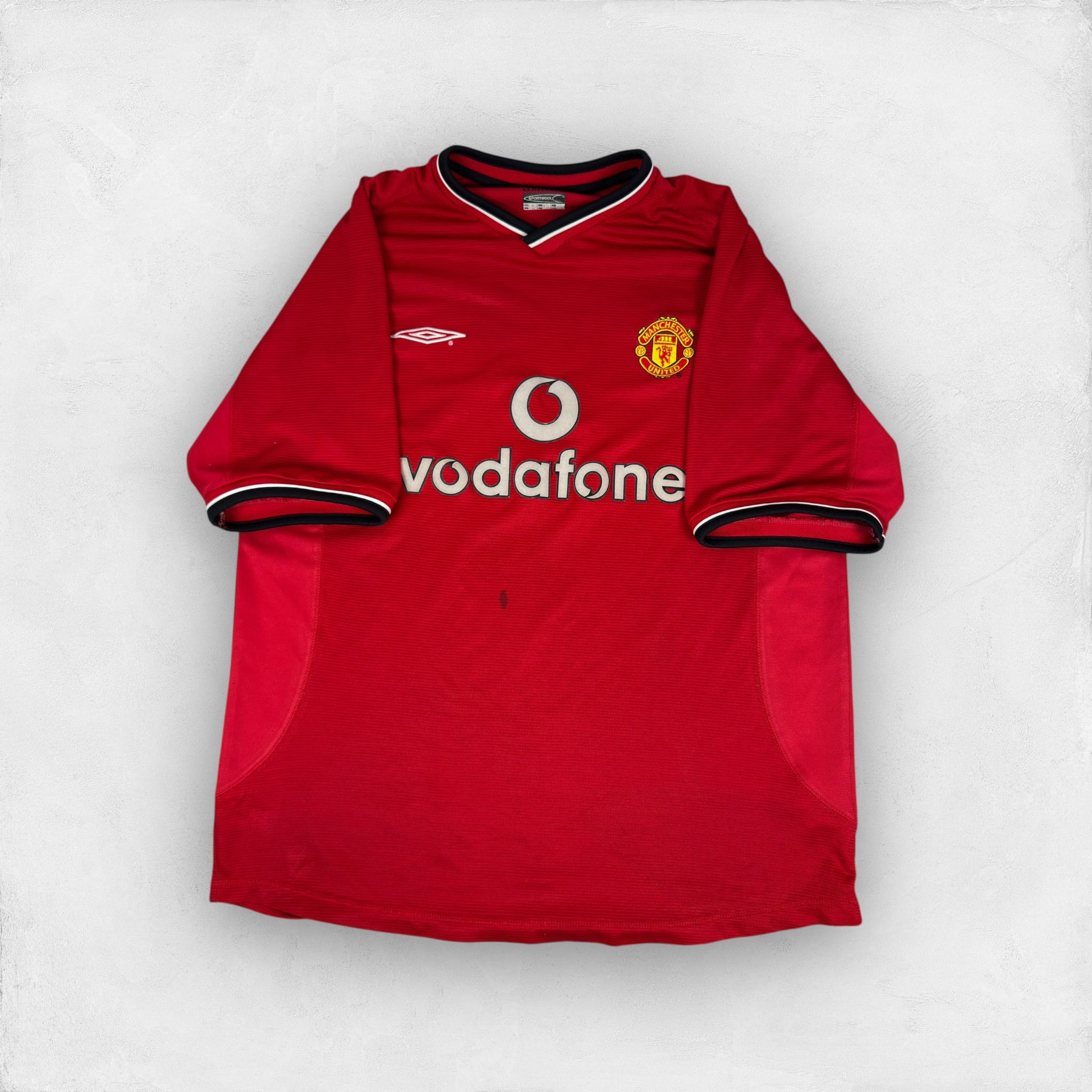 Umbro × Vintage Umbro Sportwool Men's Manchester United F.C. Football Jersey Size US L / EU 52-54 / 3 - 1 Thumbnail