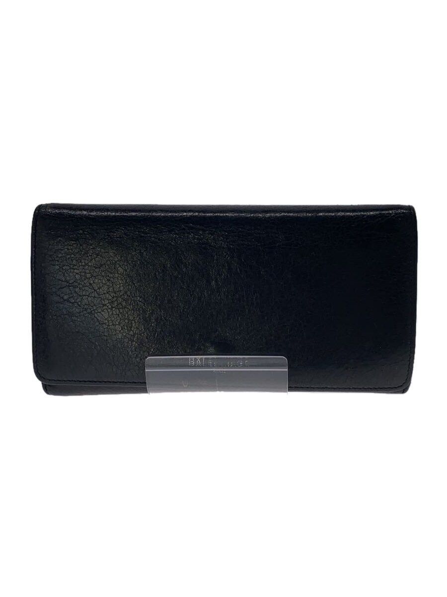 Balenciaga Balenciaga Leather Long Wallet Black Size ONE SIZE - 1 Thumbnail