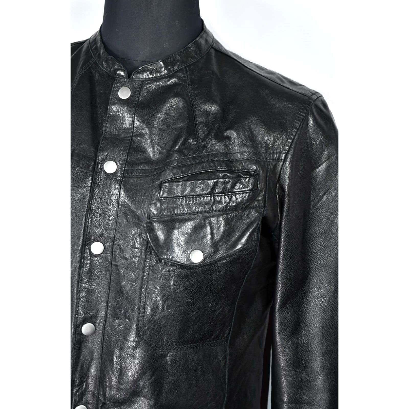 Allsaints All Saints Monster Leather Jacket Mens M Black Size US M / EU 48-50 / 2 - 3 Thumbnail