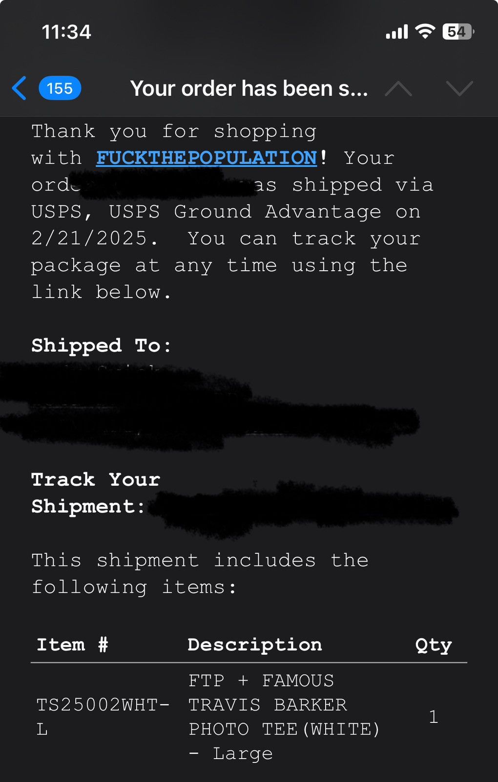 Fuck The Population FTP x Famous Travis Barker Tee (M) Size US M / EU 48-50 / 2 - 2 Thumbnail