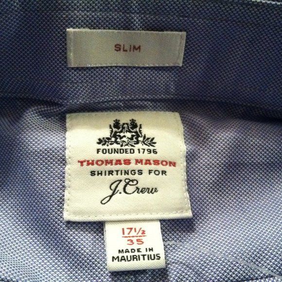 J.Crew J.CREW THOMAS MASON MENS NEW COTTON DRESS SHIRT 17.5/35 Size US XL / EU 56 / 4 - 10 Thumbnail