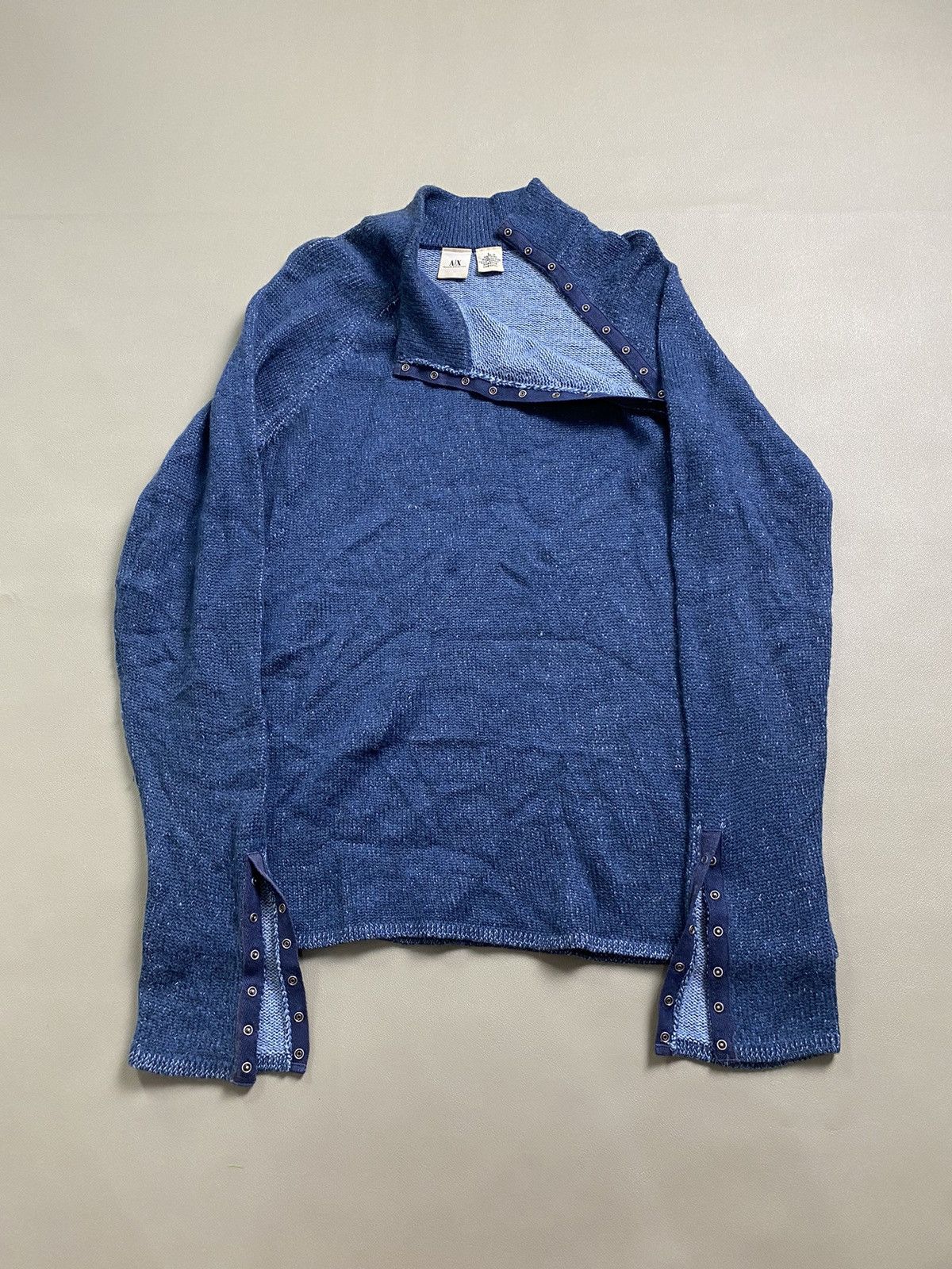 14th Addiction × Armani Exchange × If Six Was Nine Armamani Exchange Asymmetrical Button Wool Longsleeve Size US L / EU 52-54 / 3 - 1 Thumbnail