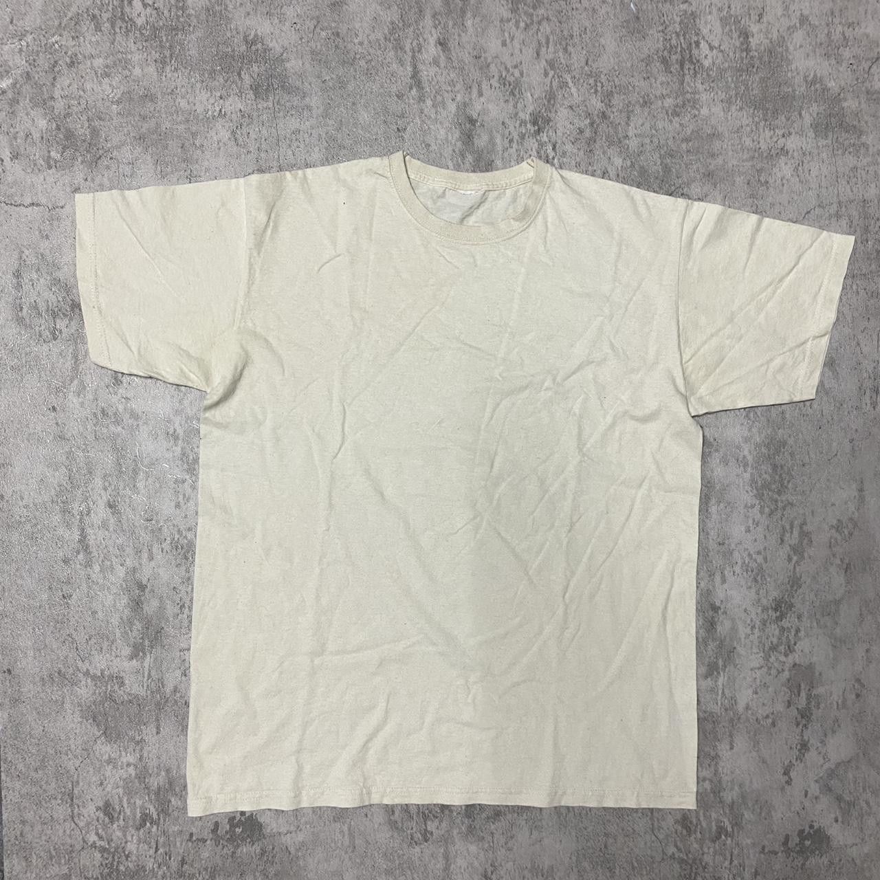 Other White vintage 90s cotton t-shirt with a worn look tshirt Size US L / EU 52-54 / 3 - 1 Thumbnail