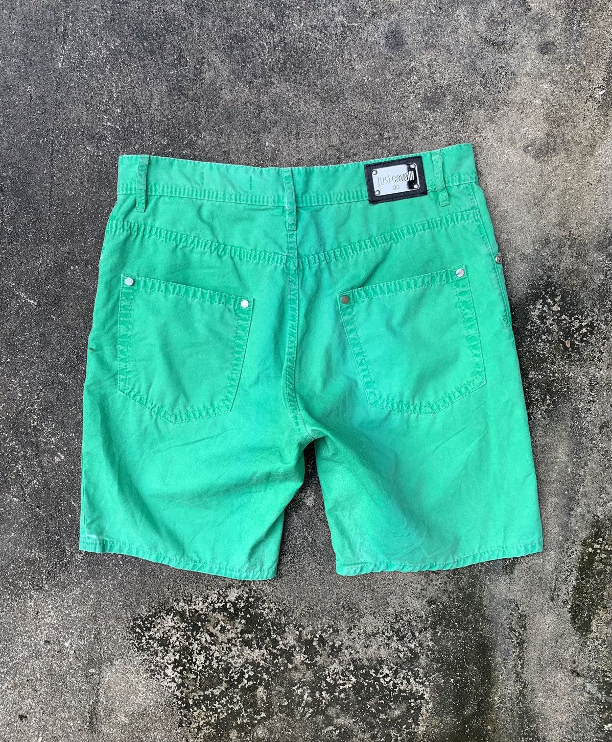 Just Cavalli Just Cavalli Green Shorts Size US 31 - 6 Thumbnail