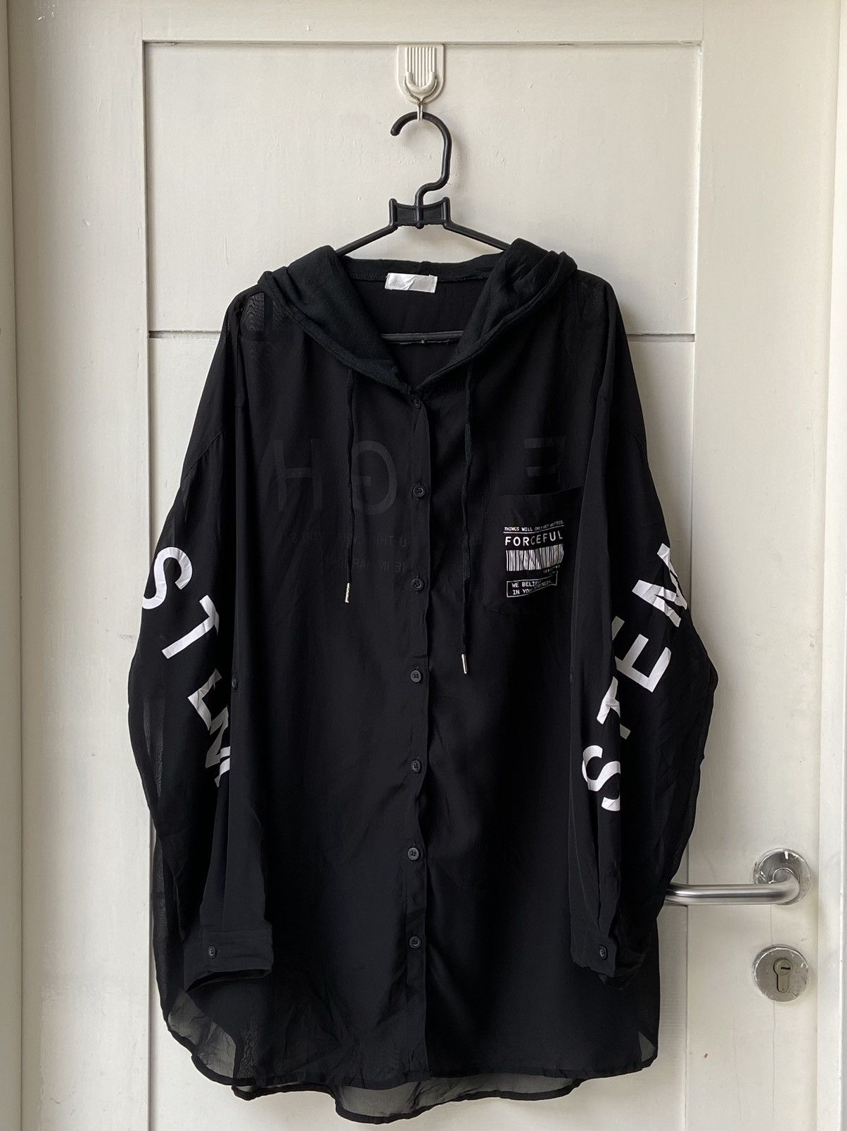 GALYGE Black Mesh Hoodie/Shirt