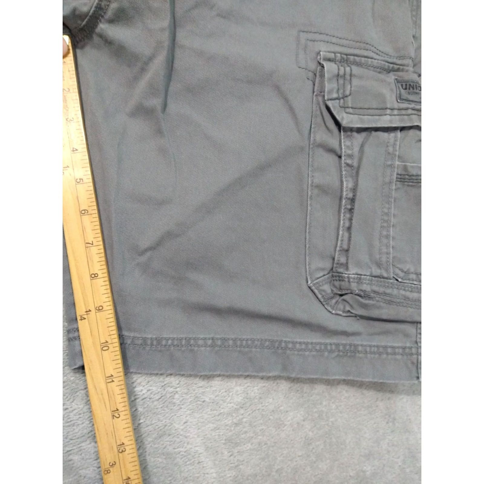 Vintage UNIONBAY Shorts Mens 38 x 10 Gray Cargo Baggy Skater Grunge Utility Hiking Shorts Mens Gray Cargo Pocket Regular 38in Cotton Size US 38 / EU 54 - 5 Thumbnail