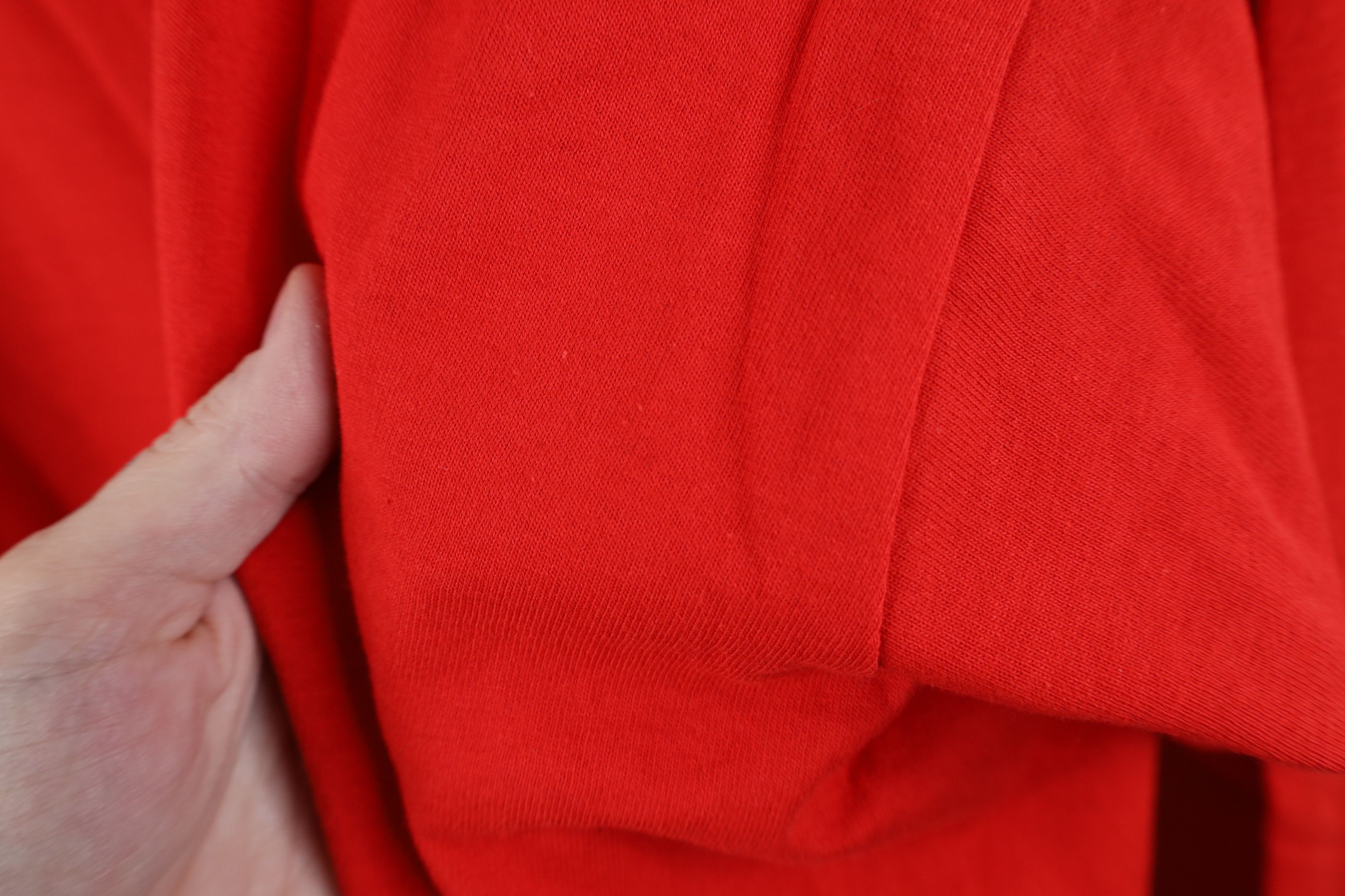 Vintage Vintage 90s Streetwear Long Sleeve T-Shirt Cotton Red USA Size US XXL / EU 58 / 5 - 6 Thumbnail