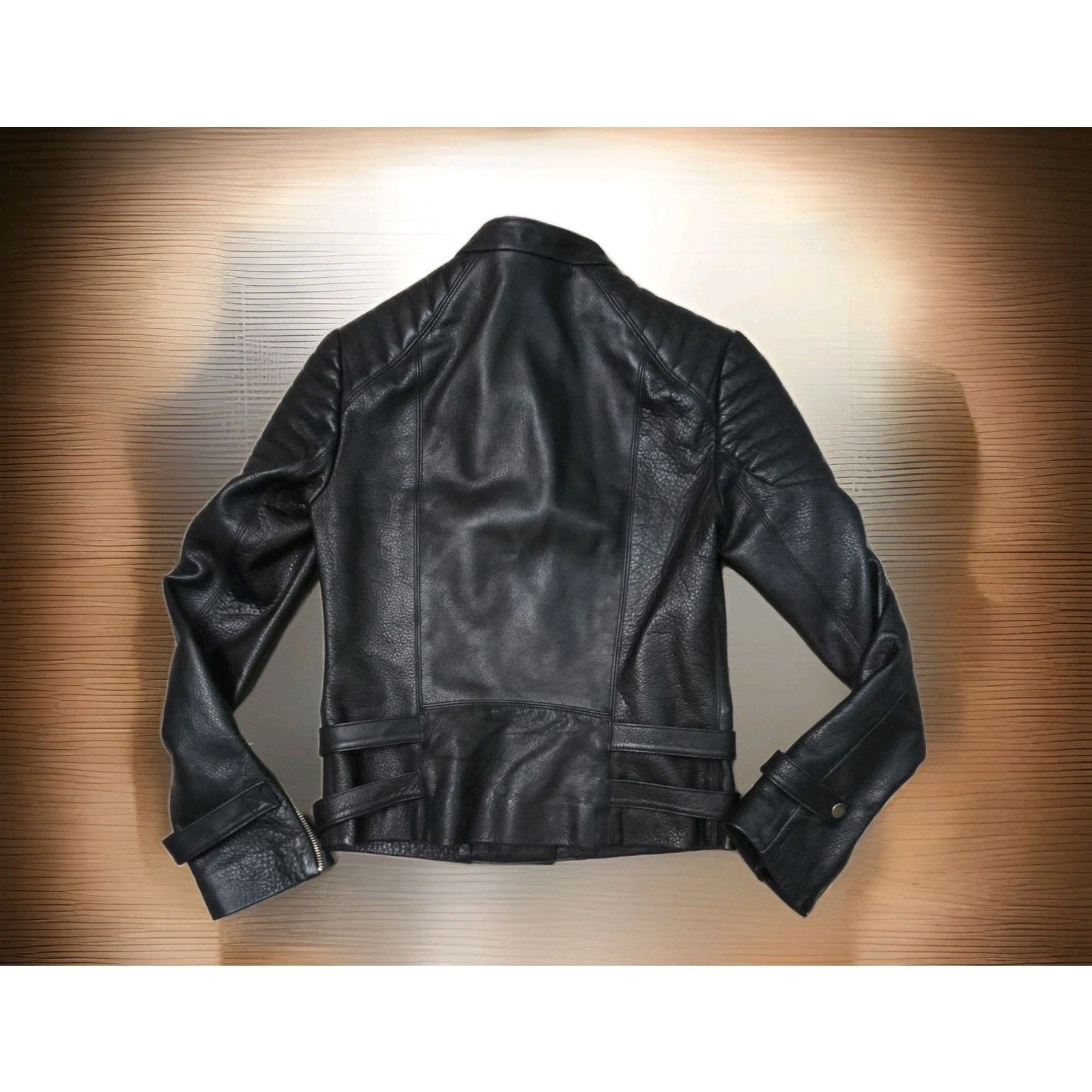 A.L.C. A . L. C. Black Leather Biker Jacket Size 2 Size XS / US 0-2 / IT 36-38 - 3 Thumbnail