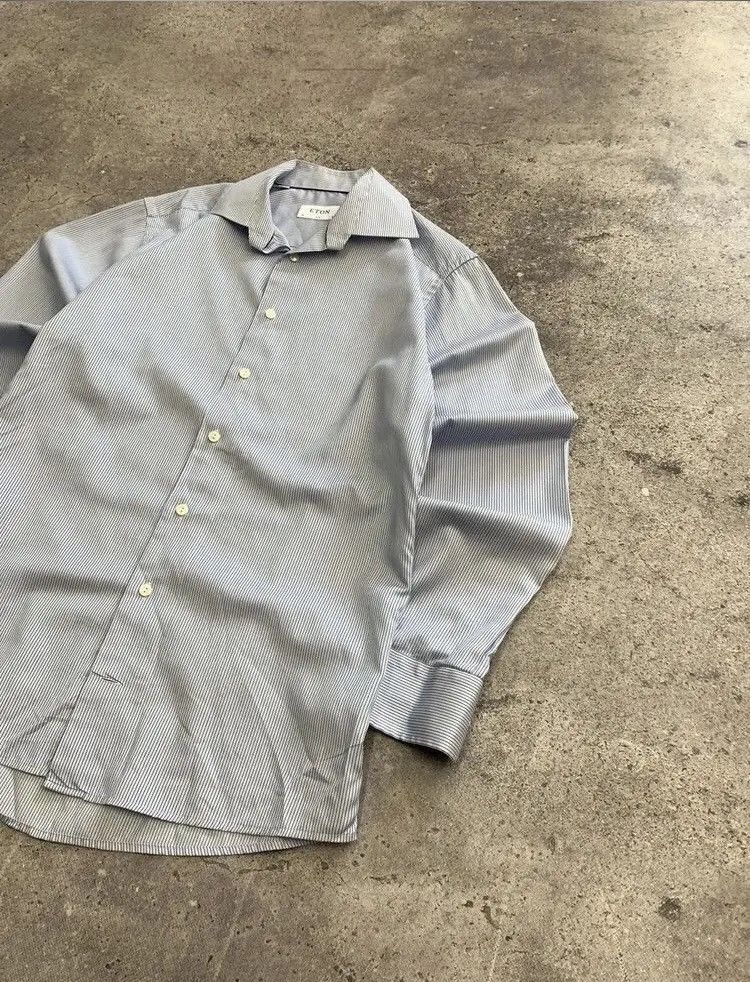 Designer × Eton Luxury Shirt Eton Vintage OldMoney Archival Clothes Watanabe Size US M / EU 48-50 / 2 - 6 Thumbnail