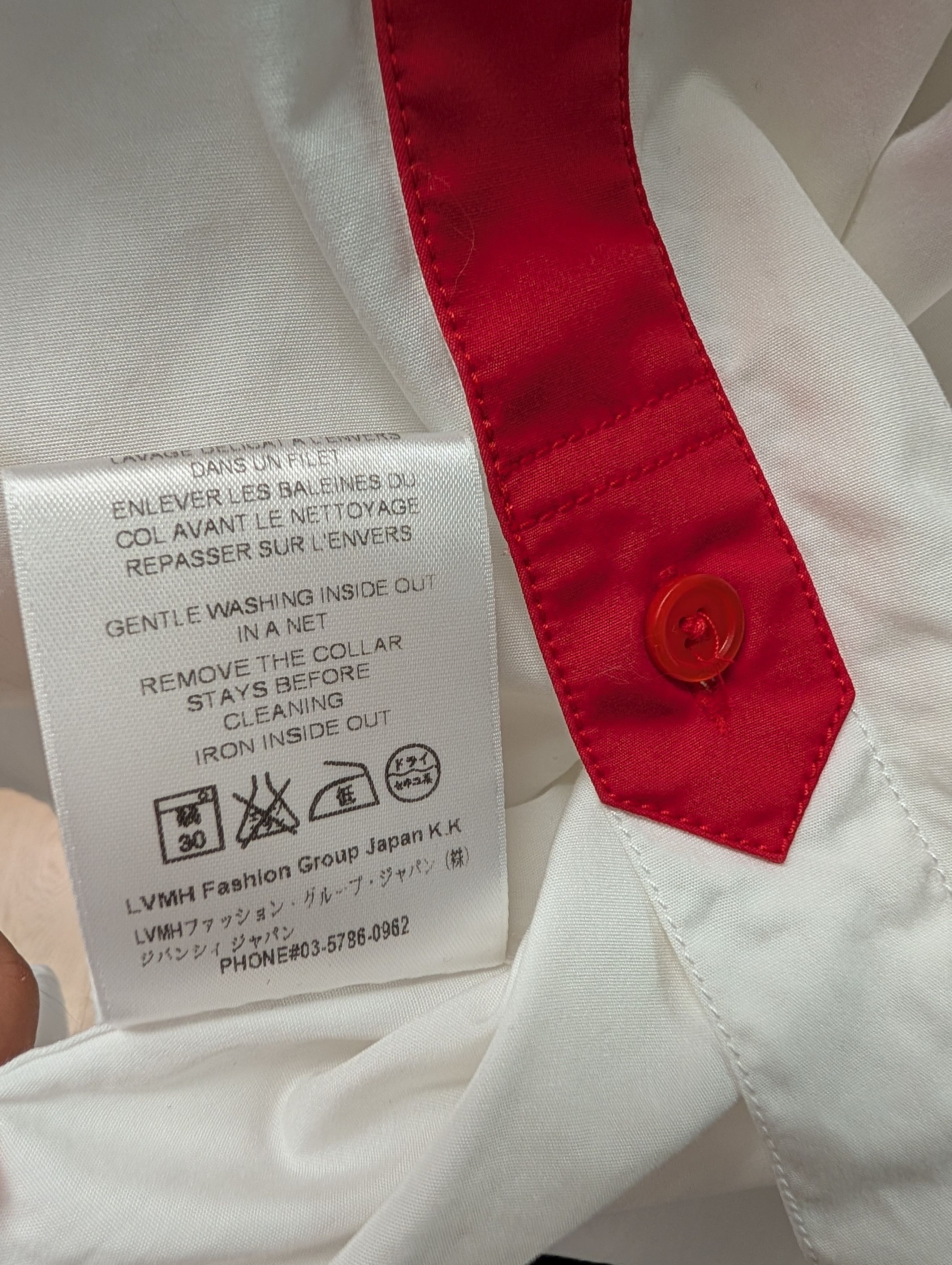 Givenchy red and black touch - button up shirt - rare item Size US M / EU 48-50 / 2 - 5 Thumbnail