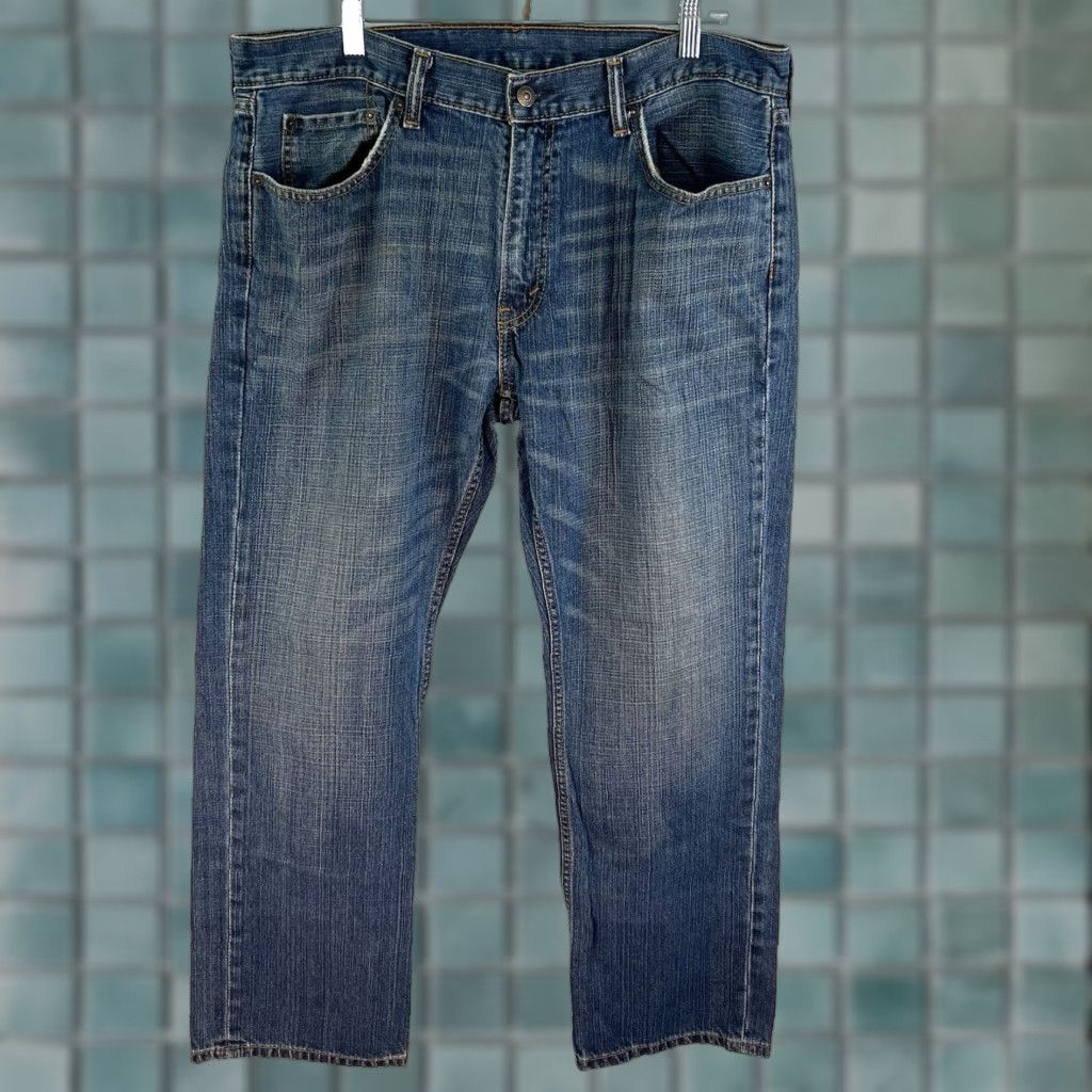 Levi's VINTAGE: No — Levi's 559 Relaxed Straight Jeans Mens 36 Regular 38x30 Blue Stretch Denim 5-Pocket USA 500 Series Mens Jeans Size US 36 / EU 52 - 1 Thumbnail