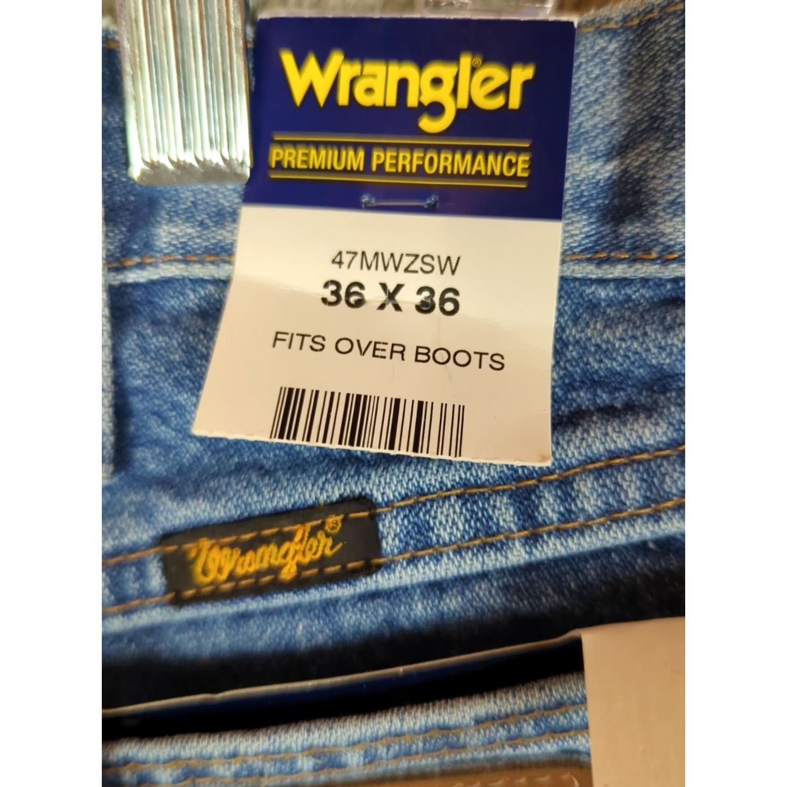 Wrangler VINTAGE Wrangler Cowboy Cut Premium Performance Blue Jeans 47 MWZ Regular Fit 36x36 Size US 36 / EU 52 - 7 Thumbnail