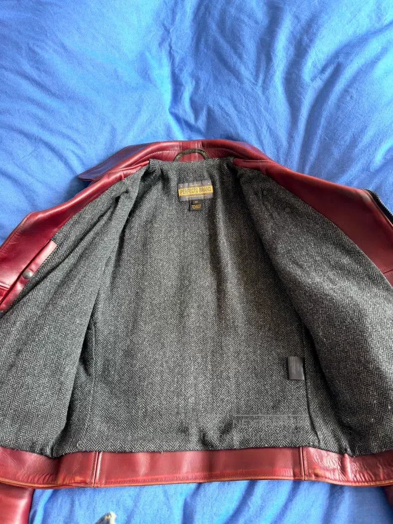 Schott Schott Cable-stayed leather jacket Size US M / EU 48-50 / 2 - 3 Thumbnail