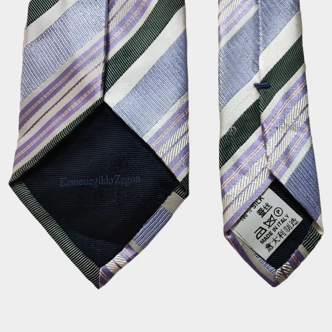 Ermenegildo Zegna Ermenegildo Zegna striped silk tie – FASHIONELLA Size ONE SIZE - 5 Thumbnail