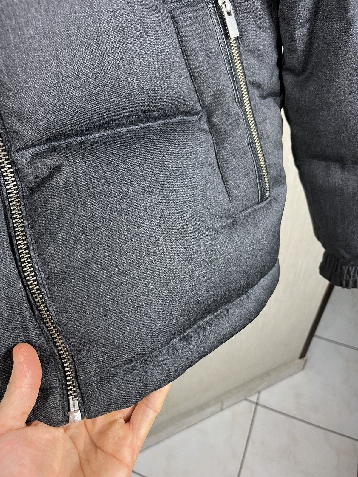 Designer × The Kooples The Kooples wool down puffer jacket hooded leather acs Size US M / EU 48-50 / 2 - 8 Thumbnail