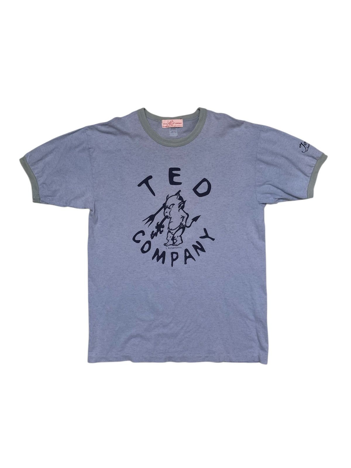 Vintage Rare Ted Company Ringer Tshirt Size US L / EU 52-54 / 3 - 1 Thumbnail