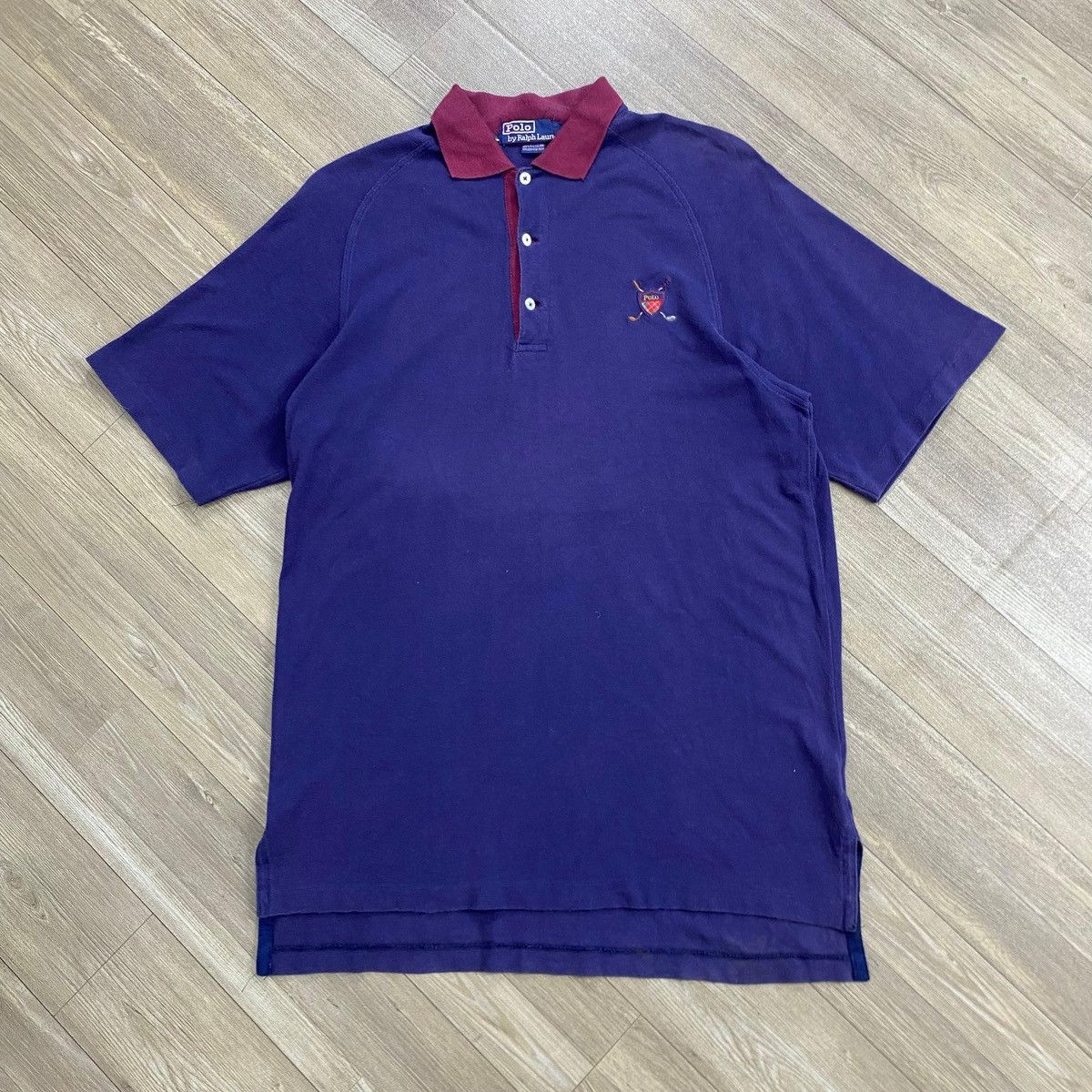 Polo Ralph Lauren 1990s Vintage Polo Ralph Lauren Flags Golf Polo Shirt Size US S / EU 44-46 / 1 - 1 Thumbnail