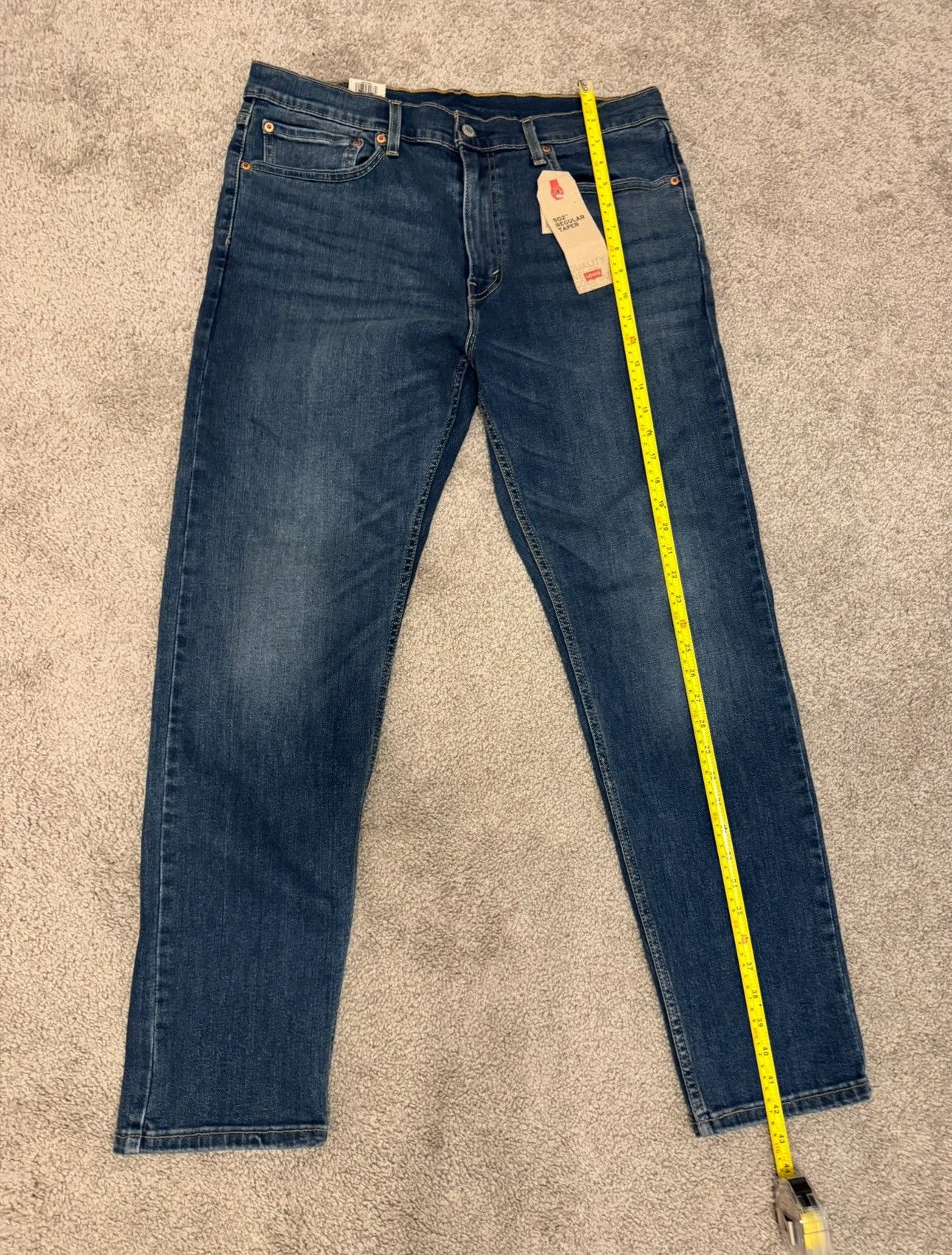 Levi's Men's Levi's® 502™ Regular Taper Stretch Jeans Size 36 x 32 Size US 36 / EU 52 - 8 Thumbnail
