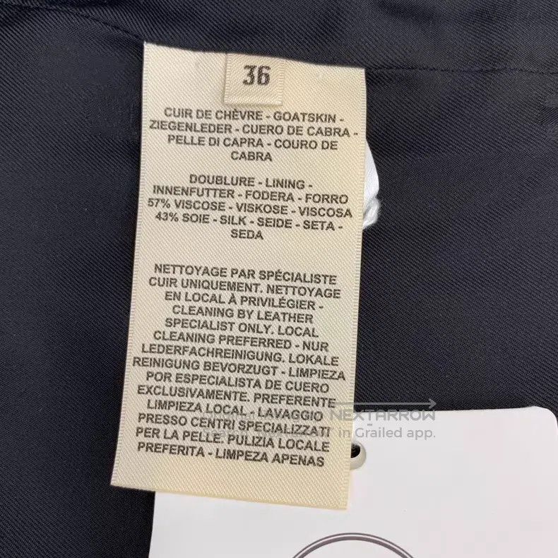 Hermes Hermes Black Buckle Sheep Leather Round Neck Long Sleeve K Size XS / US 0-2 / IT 36-38 - 8 Thumbnail