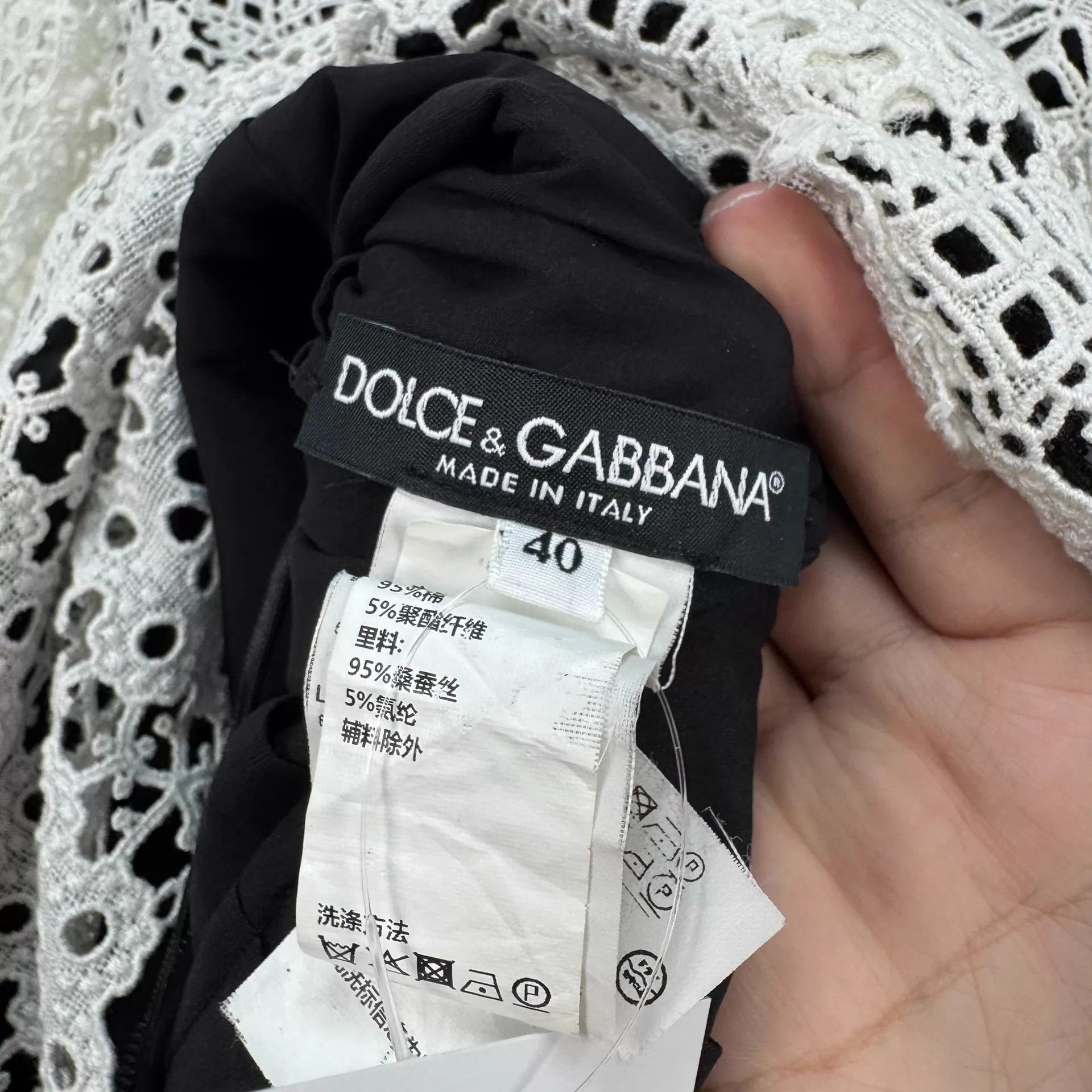 Dolce & Gabbana DG Women's Lace Dress Size 40 98 New KL11437 Size S / US 4 / IT 40 - 7 Thumbnail