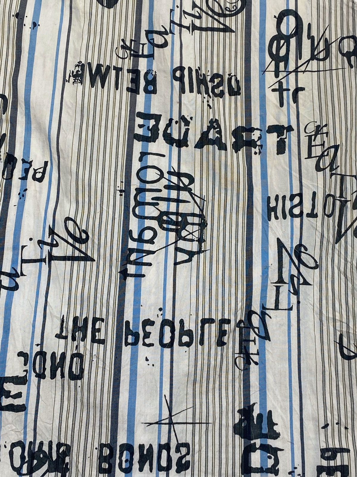 Hysteric Glamour Vintage YIN WEY Striped Avant Garde y2k Button Up Size US L / EU 52-54 / 3 - 7 Thumbnail