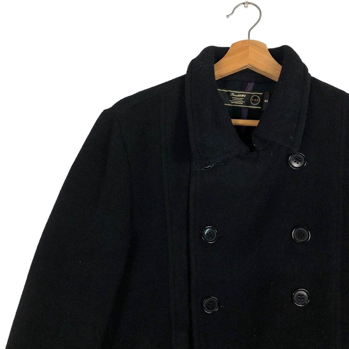 Beauty Beast 🔥90’s Vtg Wool Double Breast Jacket Breath Mint Issey Miyake Size US M / EU 48-50 / 2 - 7 Thumbnail
