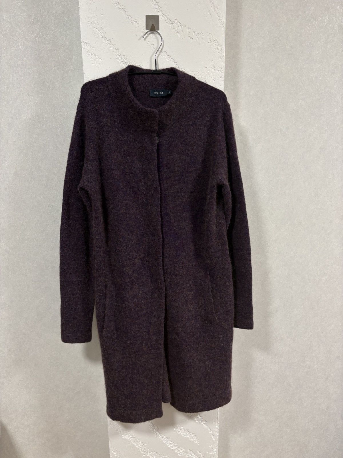 Purdey Long Cardigan AW19 Acryl Wool Alpaca Size: S