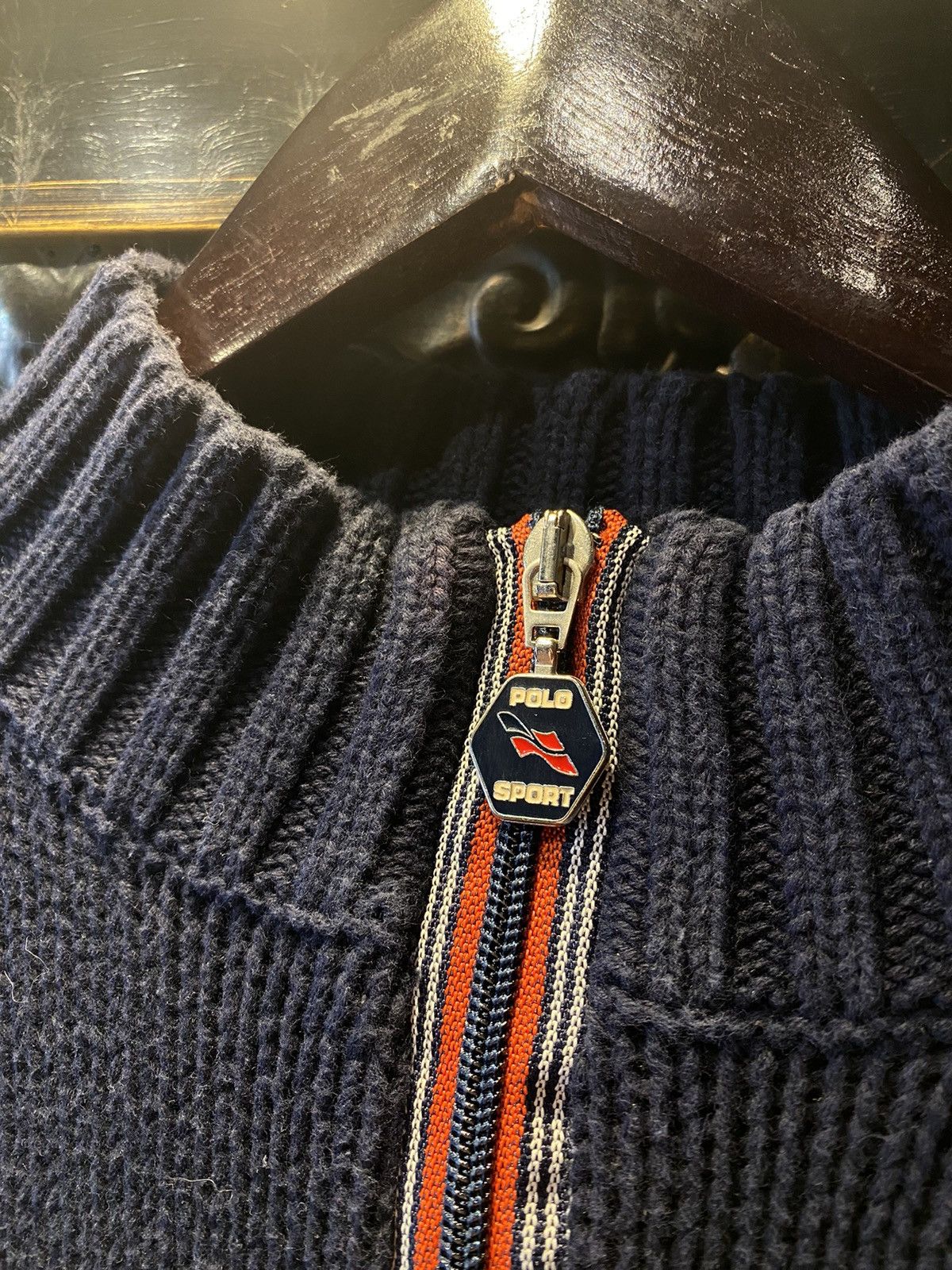 Polo Ralph Lauren 1990s Polo Sport by Ralph Lauren American flag knit sweater Size US XL / EU 56 / 4 - 4 Thumbnail