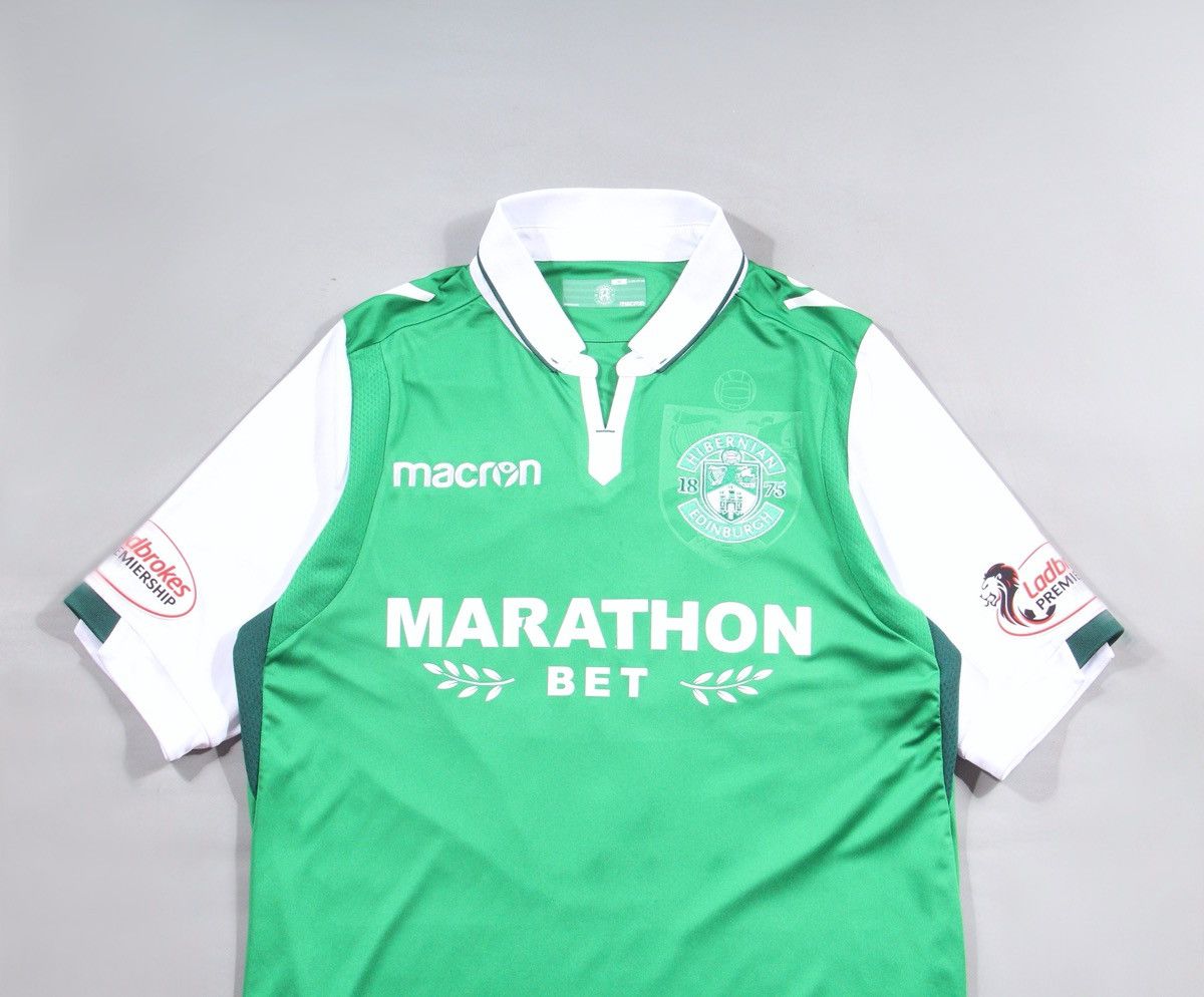 Macron Hibernian Edinburgh Macron Soccer Football Jersey Shirt M Size US M / EU 48-50 / 2 - 2 Thumbnail