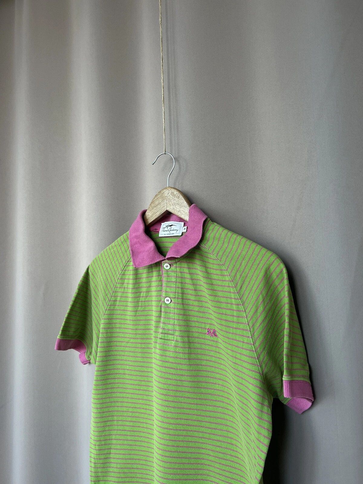 Burberry Thomas Burberry Striped Polo Shirt Mens Size M Short Sleeve Size US M / EU 48-50 / 2 - 4 Thumbnail
