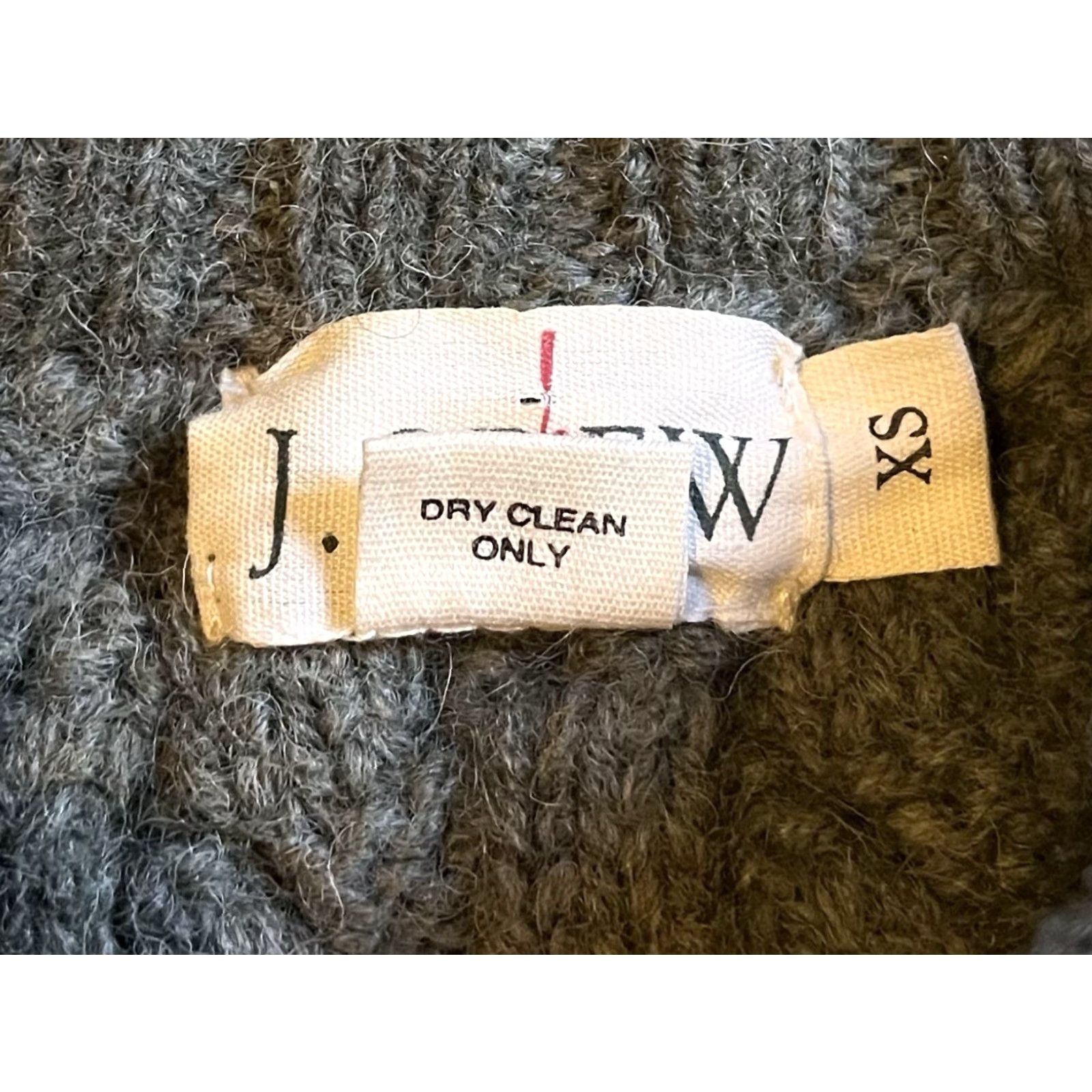 J.Crew VINTAGE J.CREW Wool Cable Knit Aran Fisherman Sweater Men’s XS Gray Pullover Knit Shirt? Size US XS / EU 42 / 0 - 5 Thumbnail