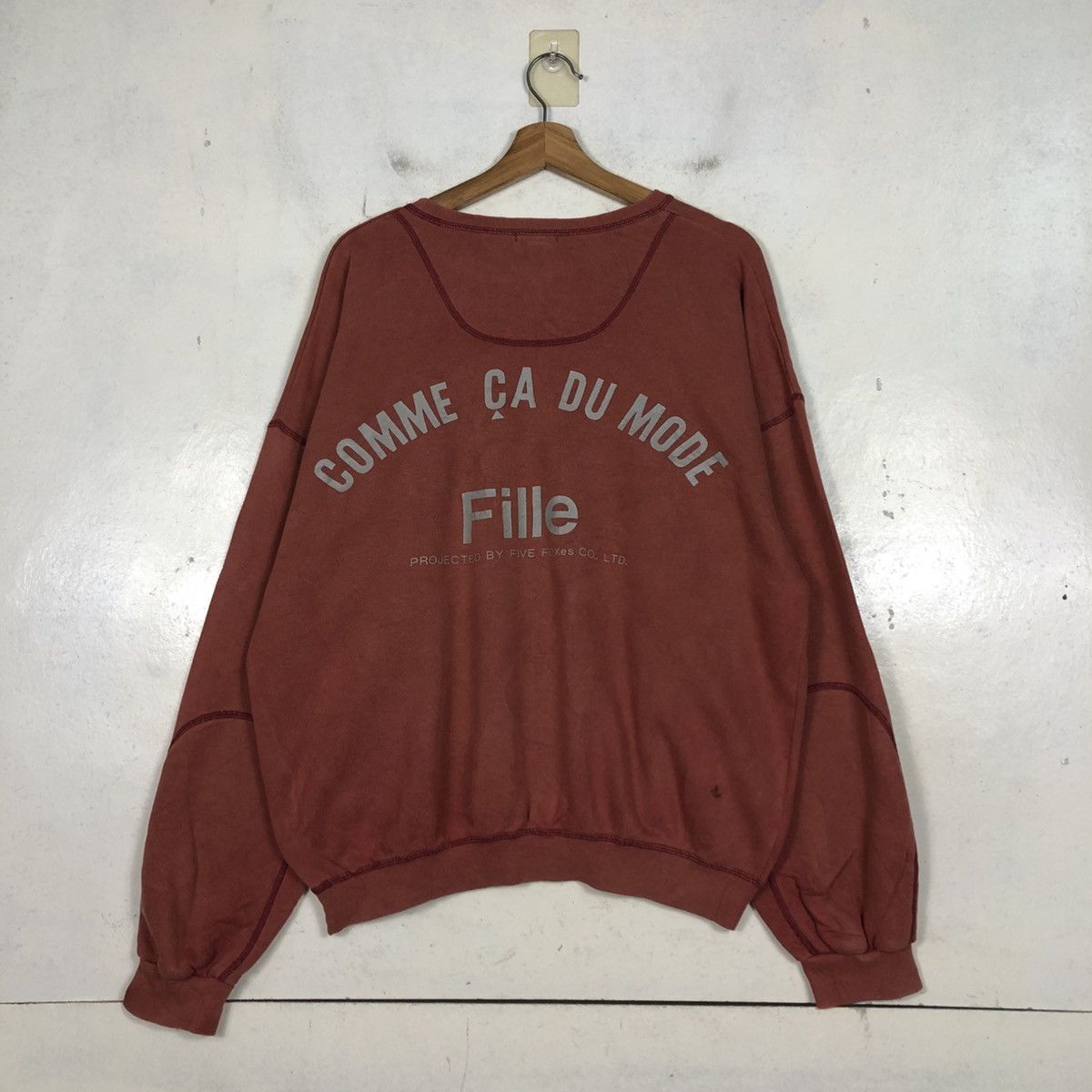 Japanese Brand 📌Vintage Sweatshirt Comme Ca Ism Big Logo Size US M / EU 48-50 / 2 - 10 Thumbnail