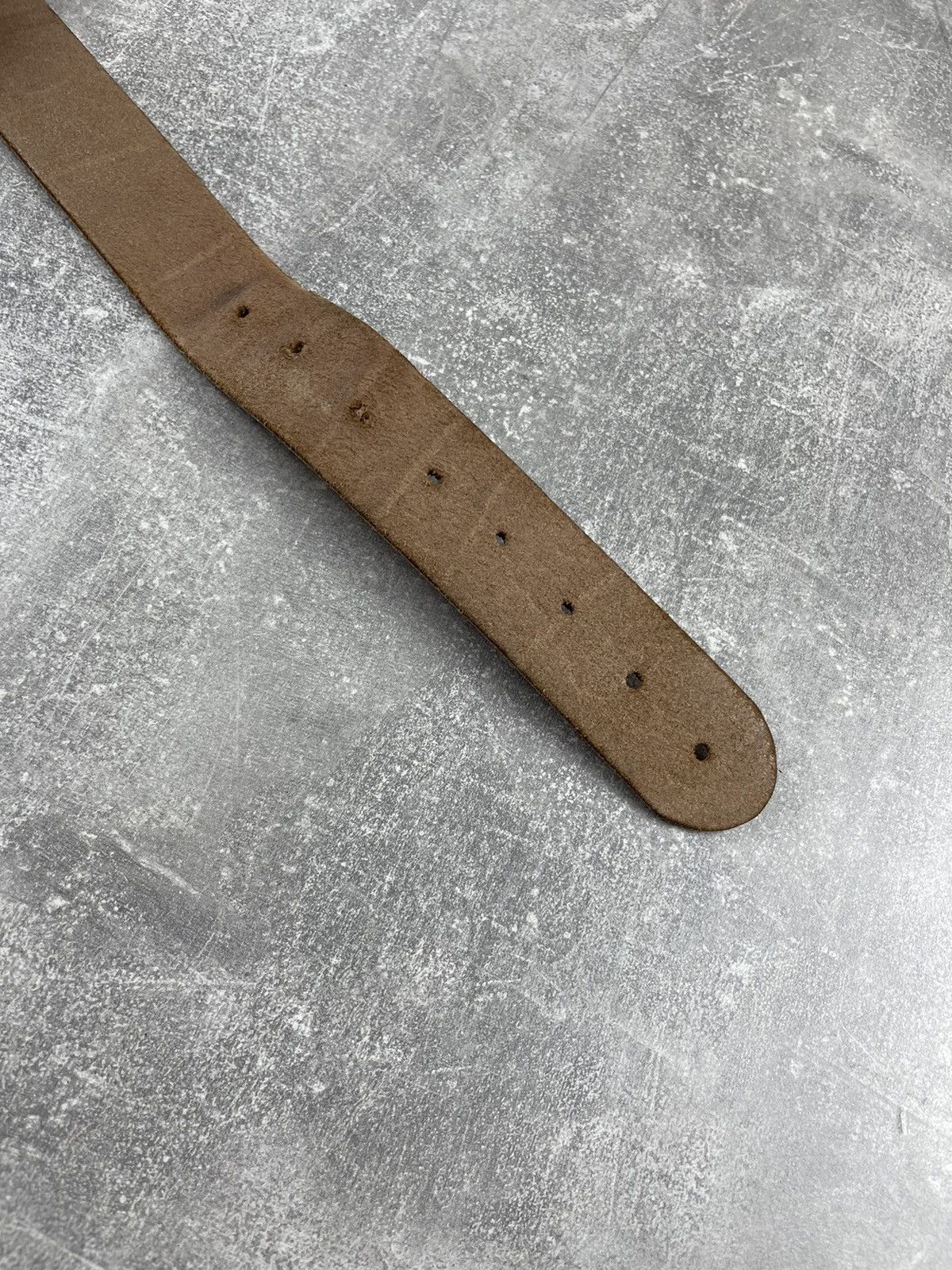 Diesel × Vintage Diesel Italy Y2K Brown Leather Belt with Black Buckle Logo Size ONE SIZE - 3 Thumbnail
