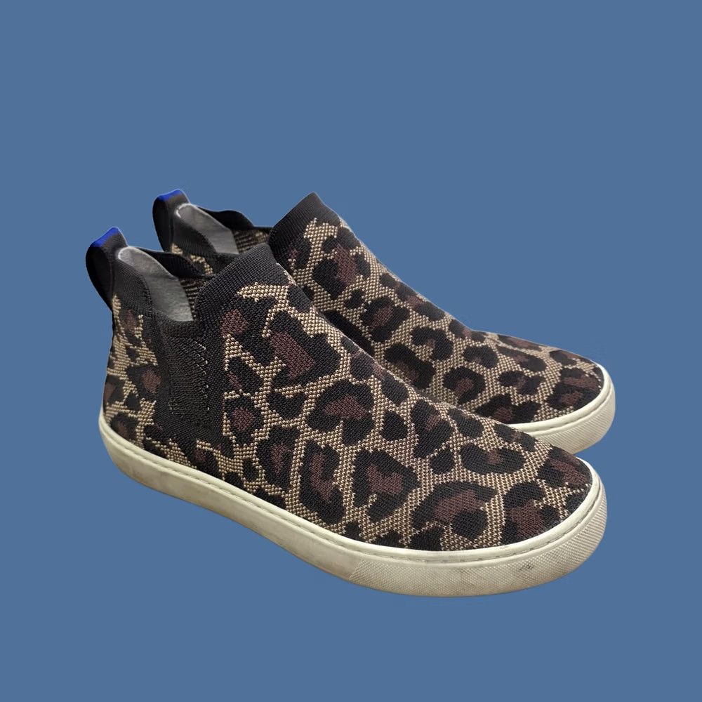 Vintage Rothy’s Chelsea Boots Wildcat Knit Leopard Print Brown Cheetah Size 9 Chelsea Boots Womens Black? Wait—no extra info. Sorry. Size US 9 / IT 39 - 1 Thumbnail