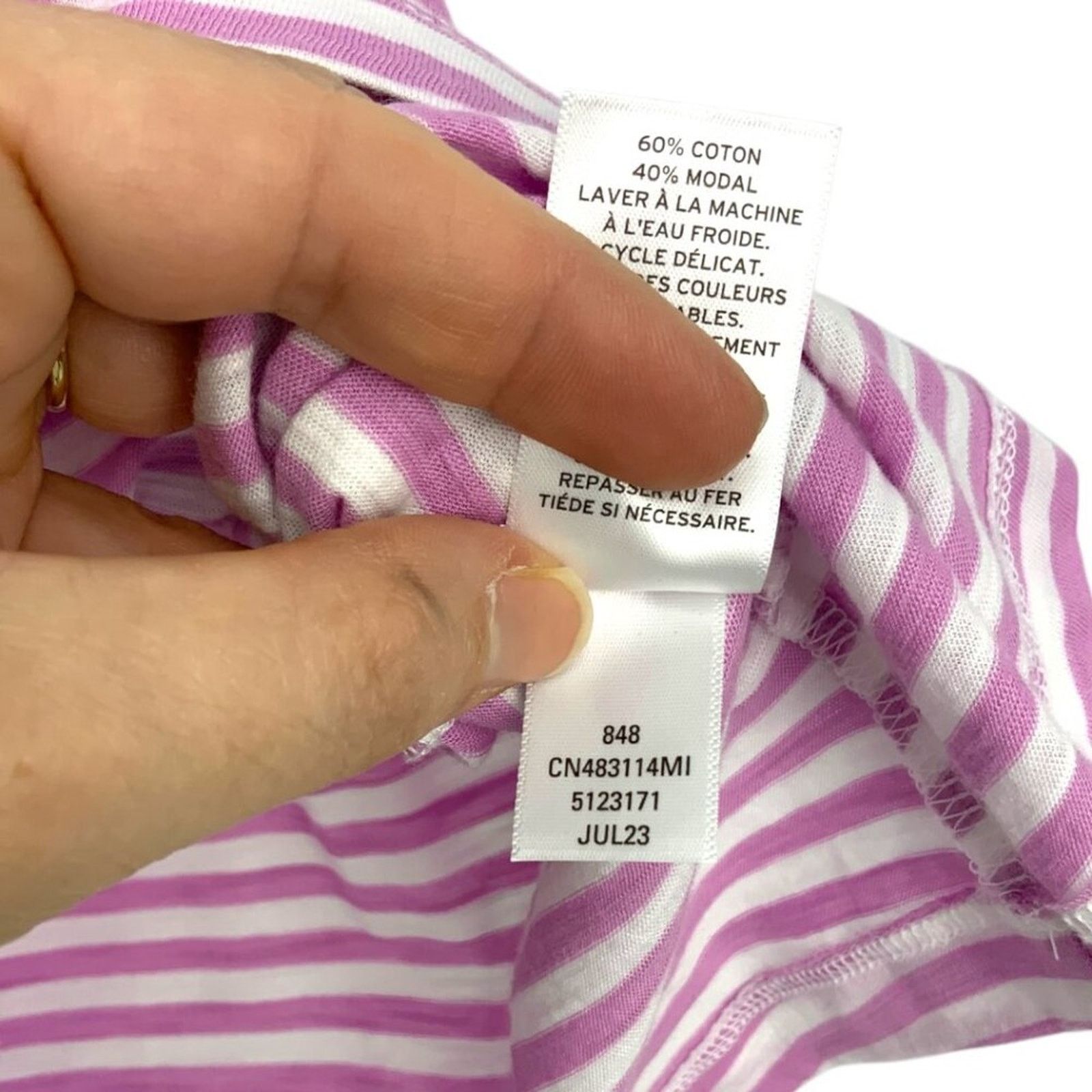 Other Caslon Flowy Knit Tank Pink White Stripe Sz XL NWT $39 MSRP Size XL / US 12-14 / IT 48-50 - 7 Thumbnail