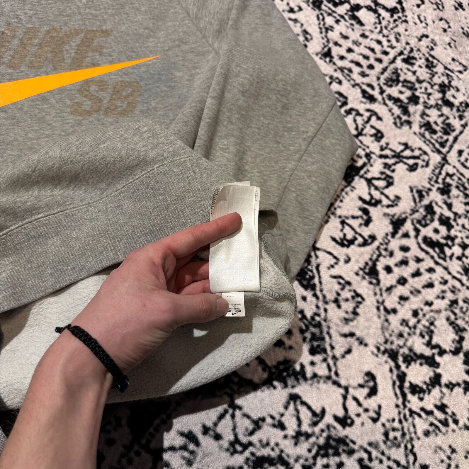 Nike × Vintage Vintage Nike Gray Cotton Crewneck Size S Y2k 90s Logo Sb Size US S / EU 44-46 / 1 - 10 Thumbnail