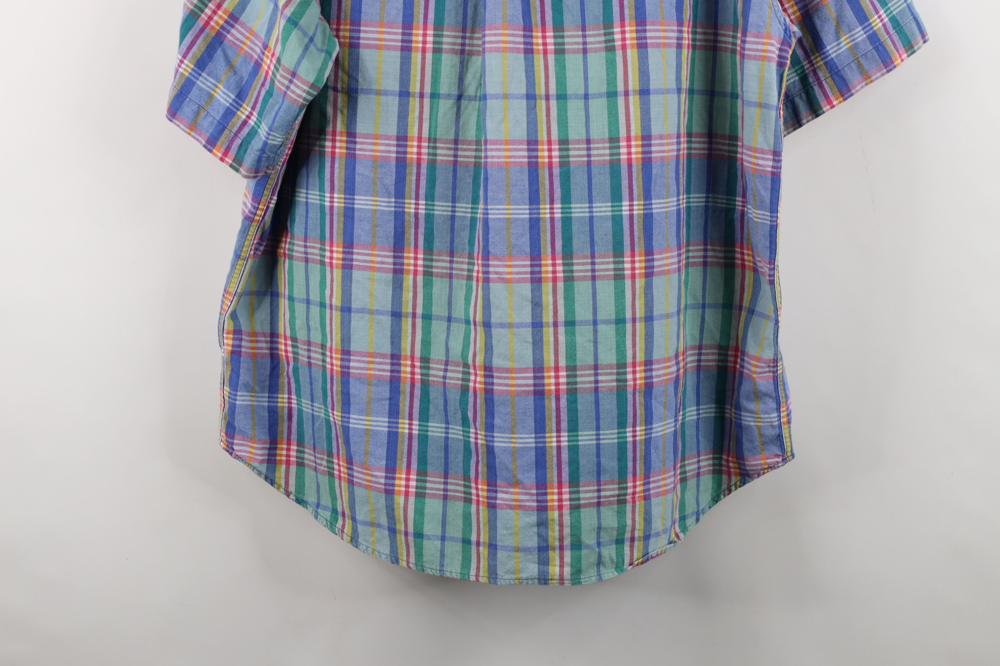 Vintage Vintage 90s Streetwear Plaid Collared Button Down Shirt Size US L / EU 52-54 / 3 - 10 Thumbnail