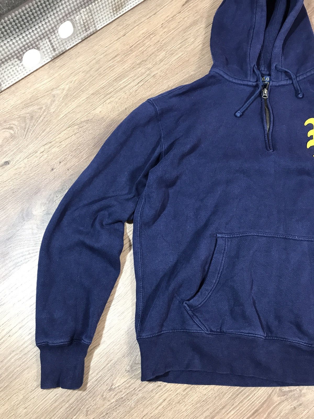 Vintage Vintage Polo Ralph Lauren 1/3 Zip Hoodie Size US M / EU 48-50 / 2 - 2 Thumbnail
