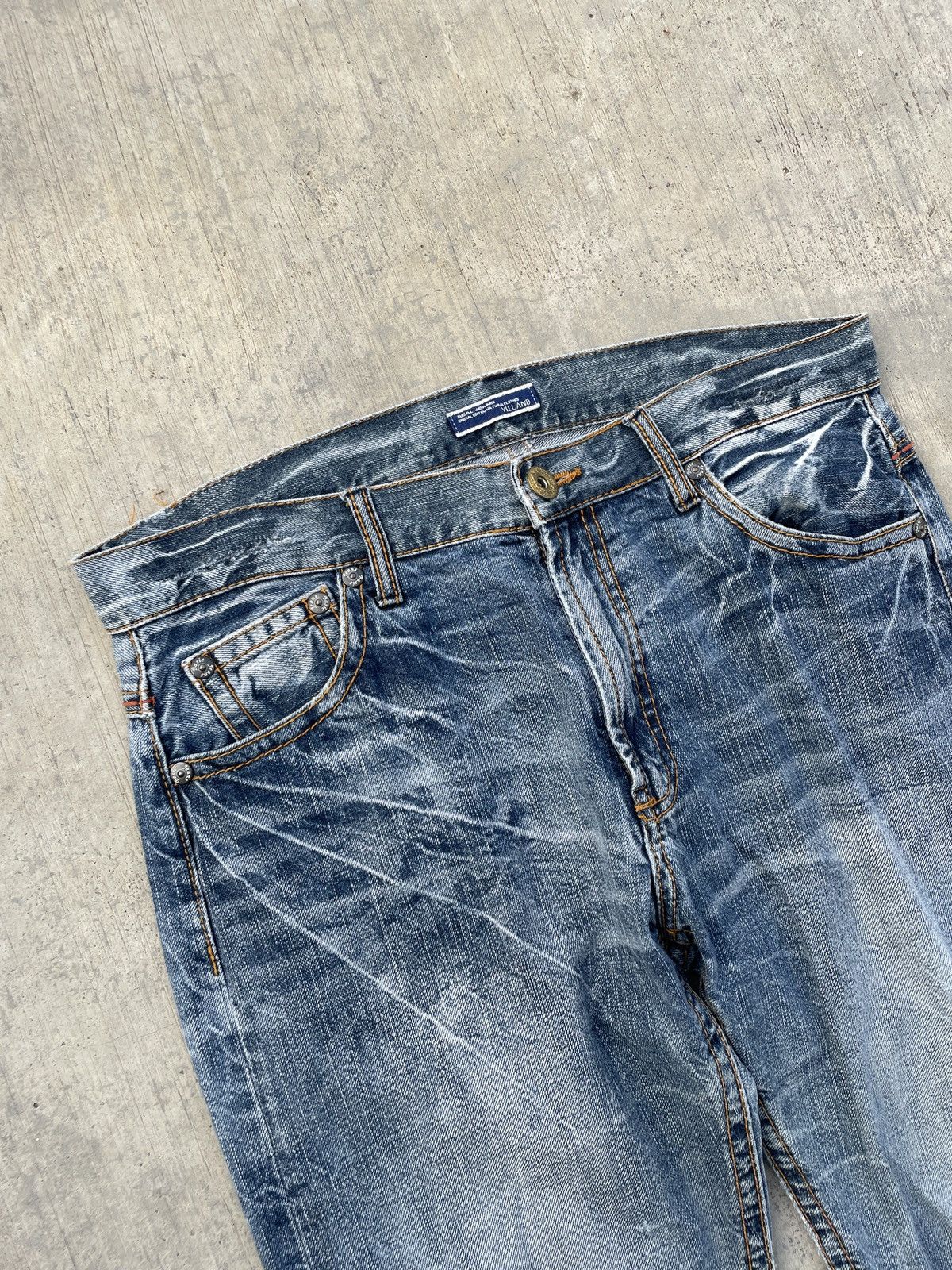 Japanese Brand 💥RARE💥2000s JAPANESE BRAND VILLAND WHISKER DISTRESSED Size US 35 - 2 Thumbnail