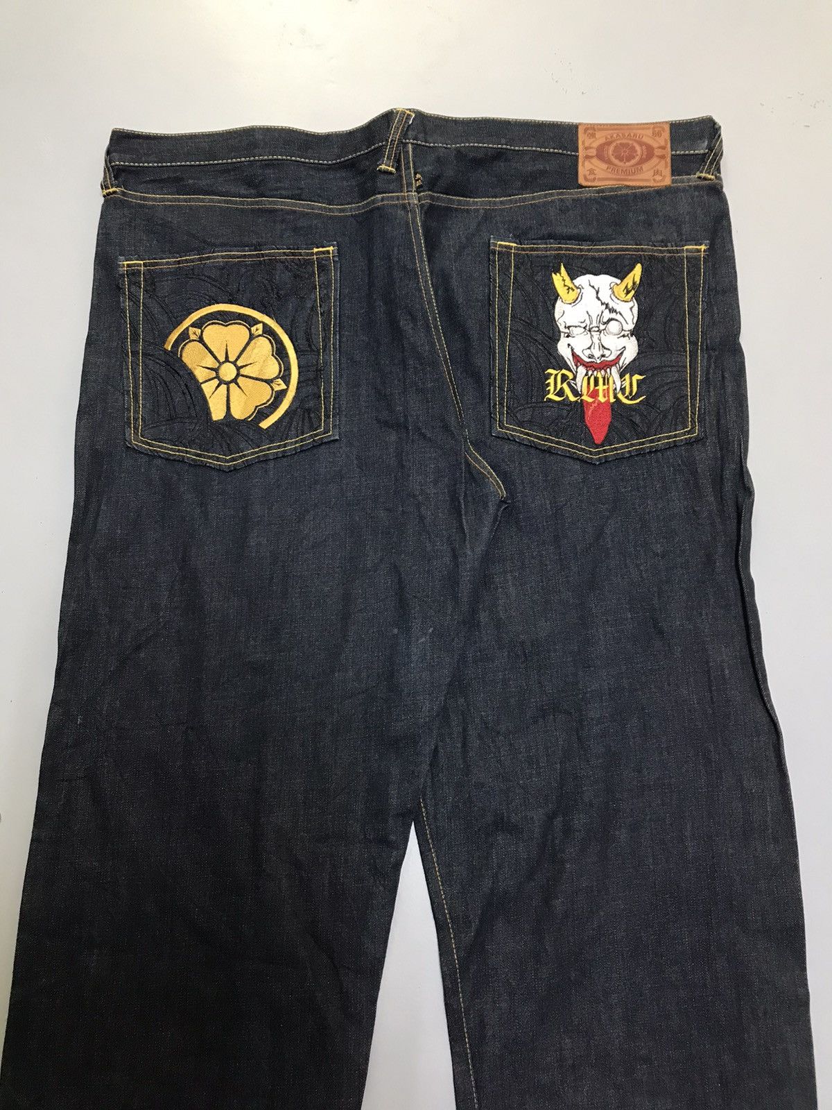 Japanese Brand Vintage Red monkey company embroidered denim 50x38 Size US 44 / EU 60 - 10 Thumbnail