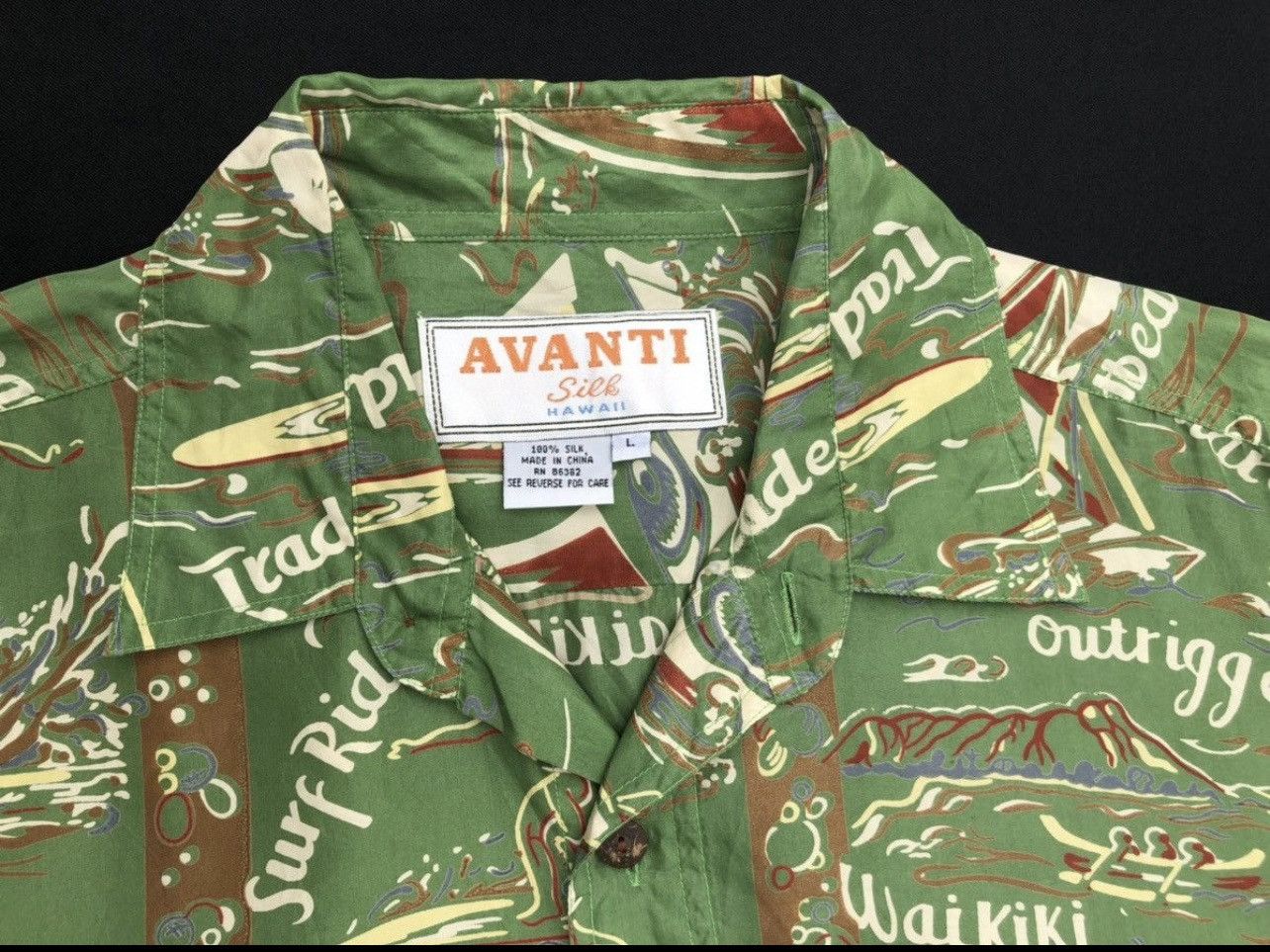 Vintage Vintage Avanti Hawaii 100% Silk Hawaiian Shirt Aloha Size US L / EU 52-54 / 3 - 7 Thumbnail