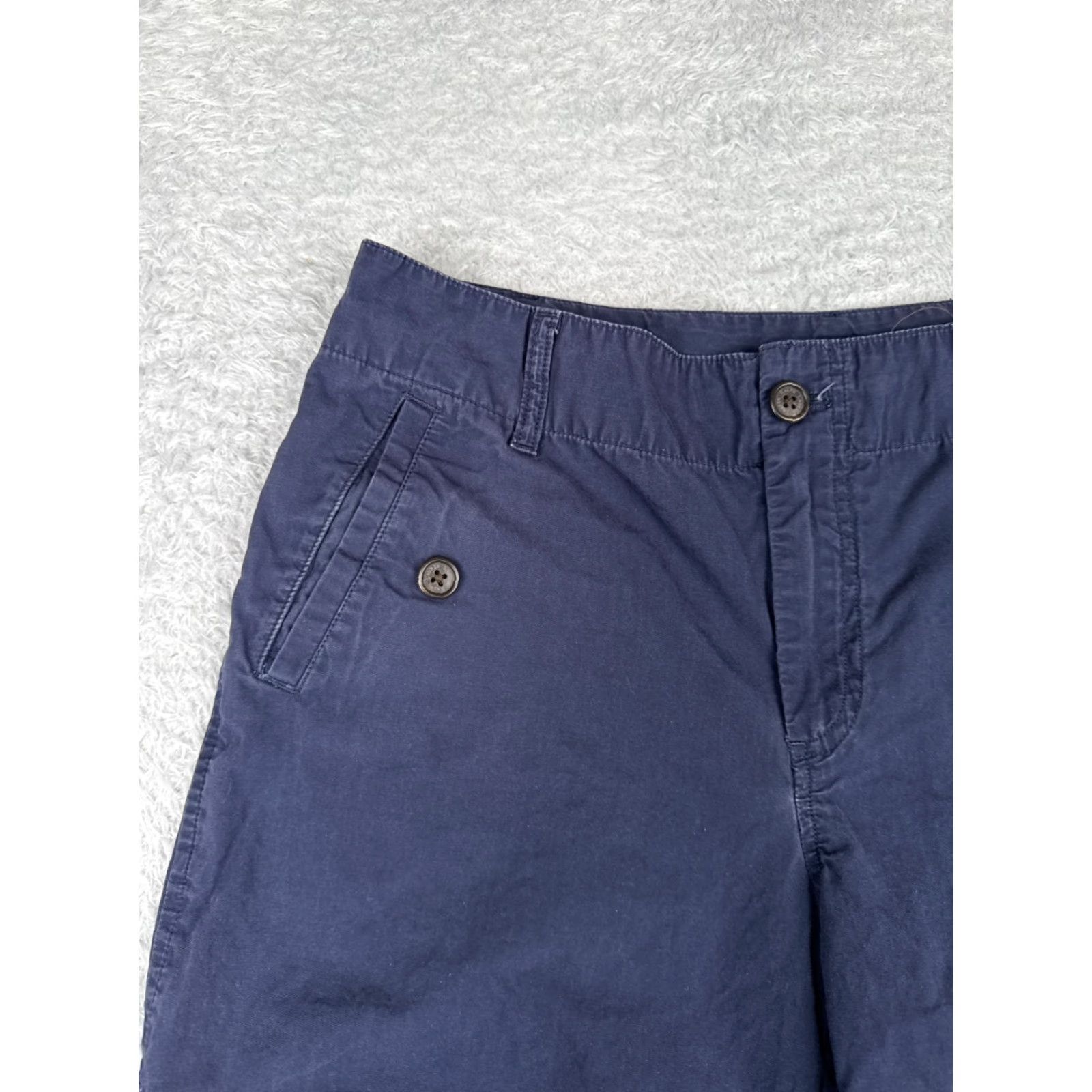 Ralph Lauren Lauren Ralph Lauren Shorts Women 6 Blue Chino Cotton Knit Roll Up Knit Hike Camp Casual Activewear Travel Workwear 90s? (none) Size 28" / US 6 / IT 42 - 4 Thumbnail