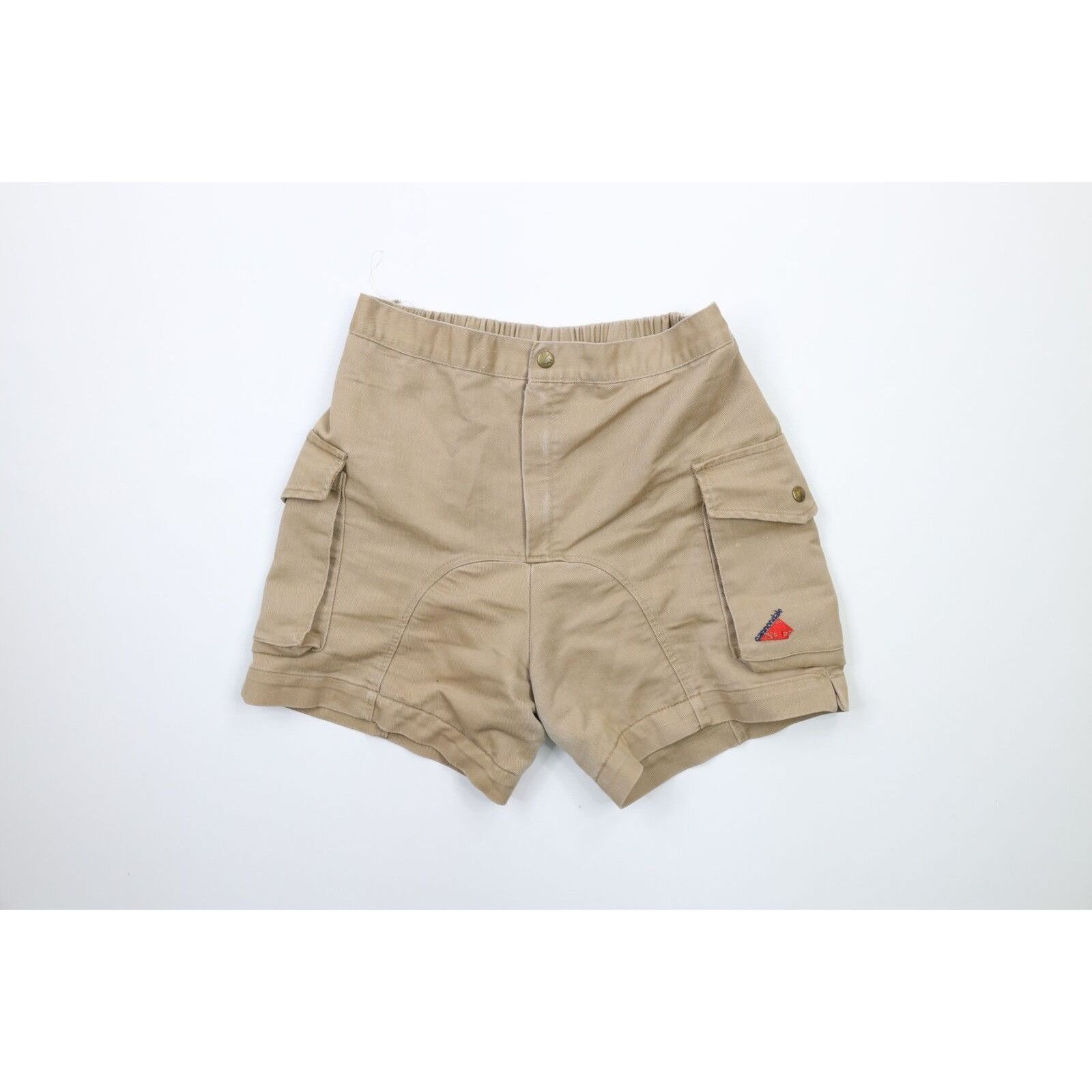 image of Vintage 90's Canondale Faded Padded Cycling Cargo Shorts in Beige, Men's (Size 30)