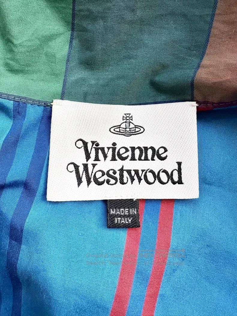 Vivienne Westwood Vivienne Westwood Vintage Blue Striped Bud Collar Short-Sl Size S / US 4 / IT 40 - 6 Thumbnail