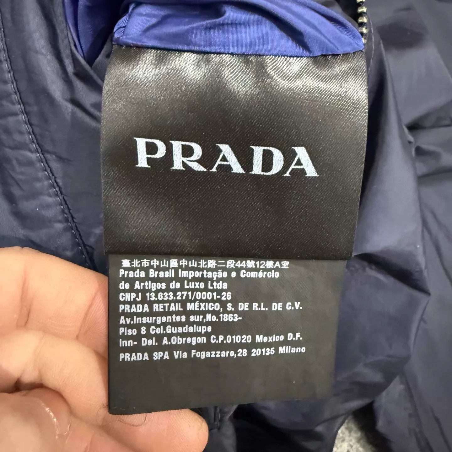 Prada Prada blue double-faced logo hem shell jacket 50 Size US M / EU 48-50 / 2 - 4 Thumbnail
