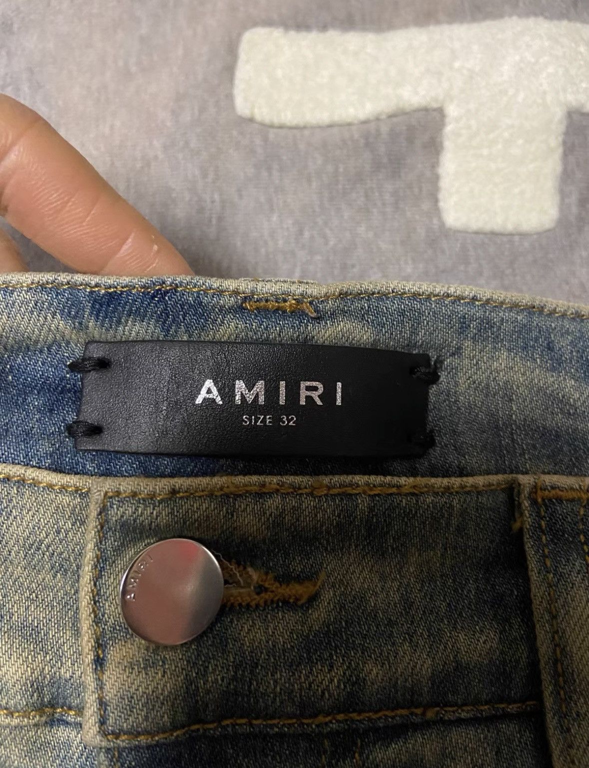 Amiri Amiri Dirty Indigo MX1 Jeans Size US 32 / EU 48 - 2 Thumbnail