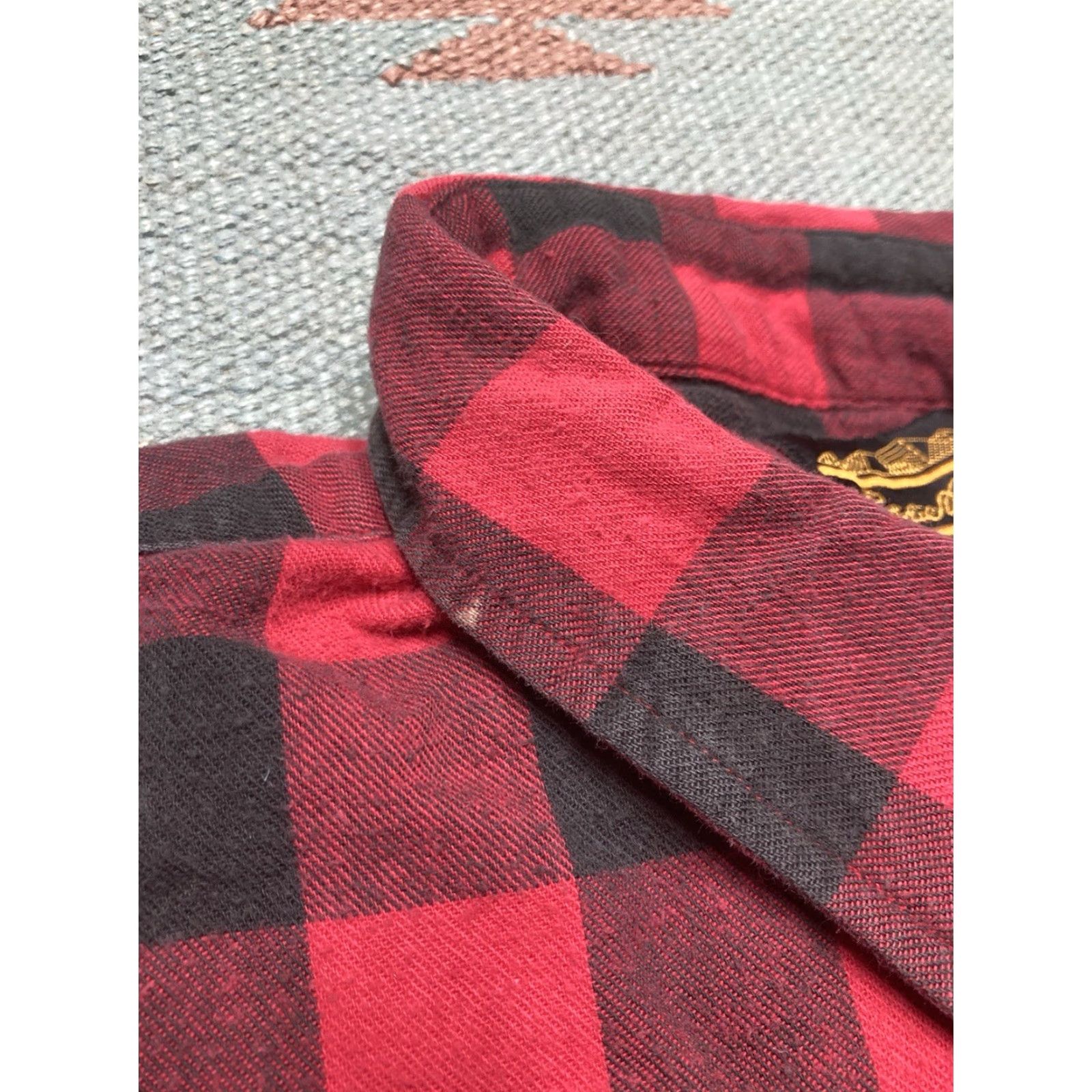 Eddie Bauer VINTAGE Eddie Bauer Shirt Plaid Flannel Buffalo USA XL Snap Front Long Sleeve Cotton Button-Up Mens Size US XL / EU 56 / 4 - 6 Thumbnail